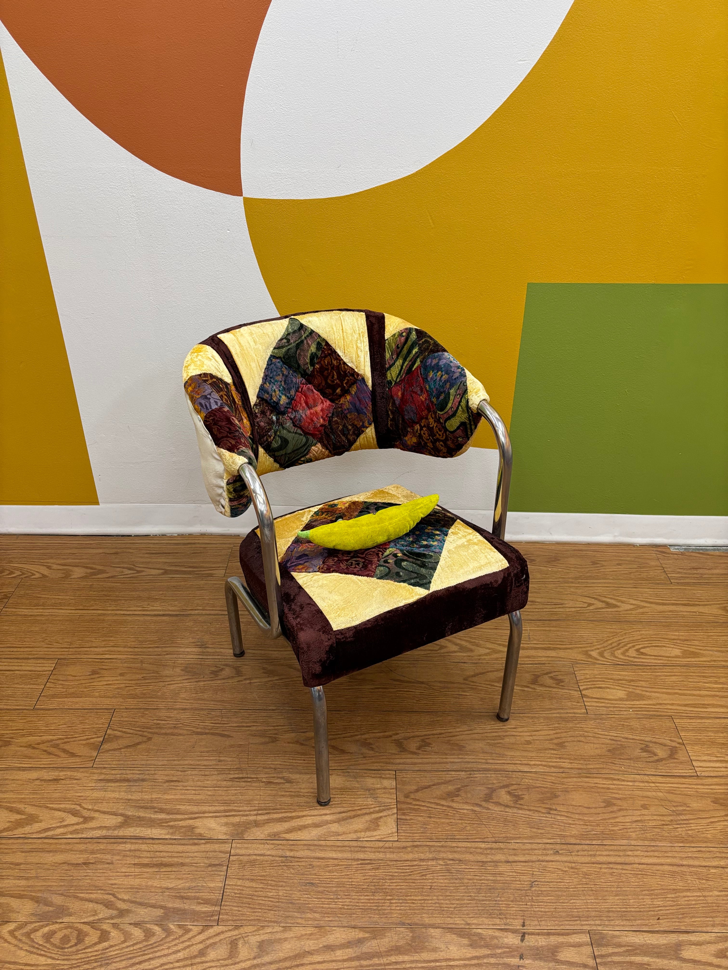 Chrome Patchwork Chair