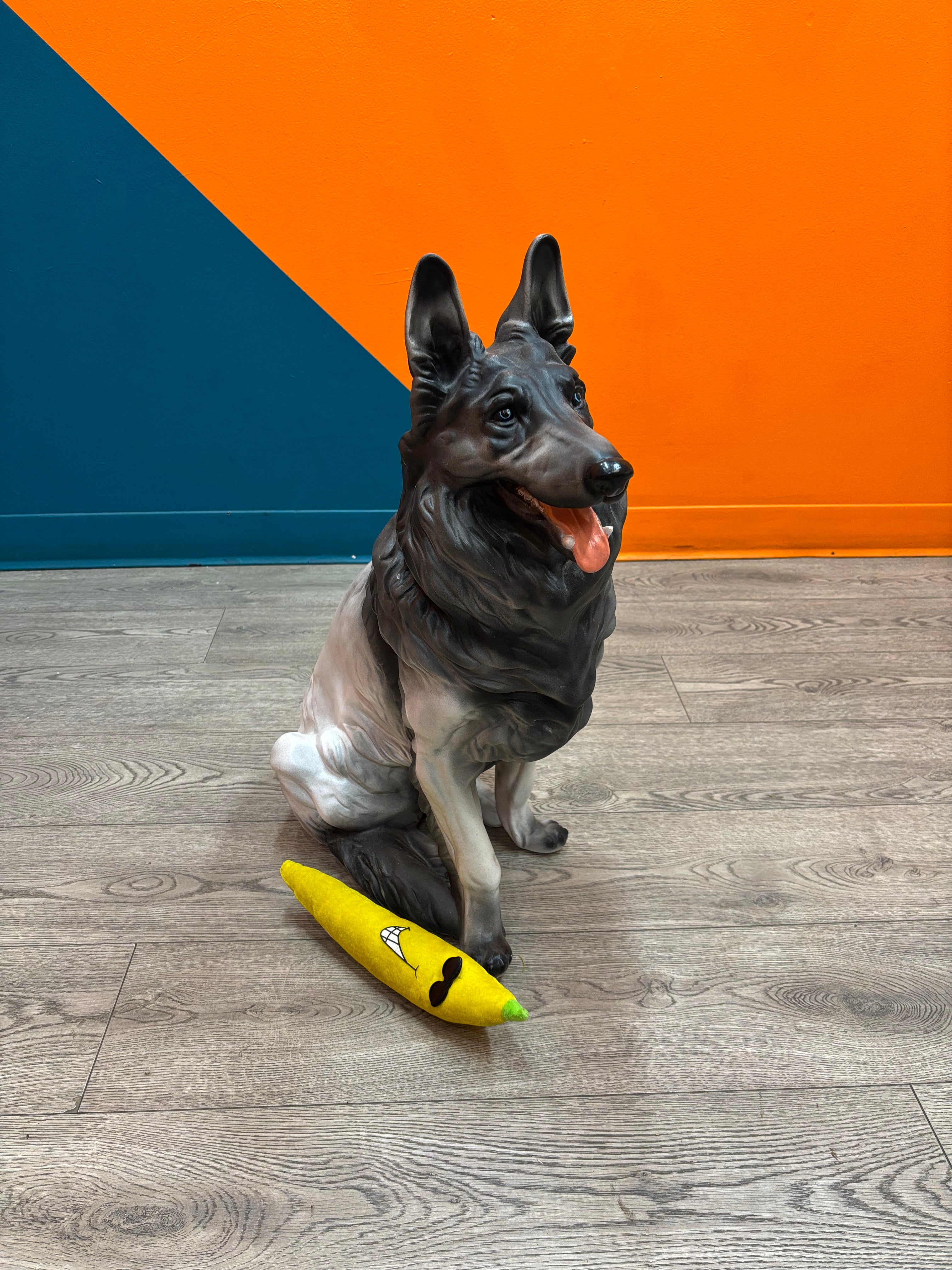Ceramic Dog Statue