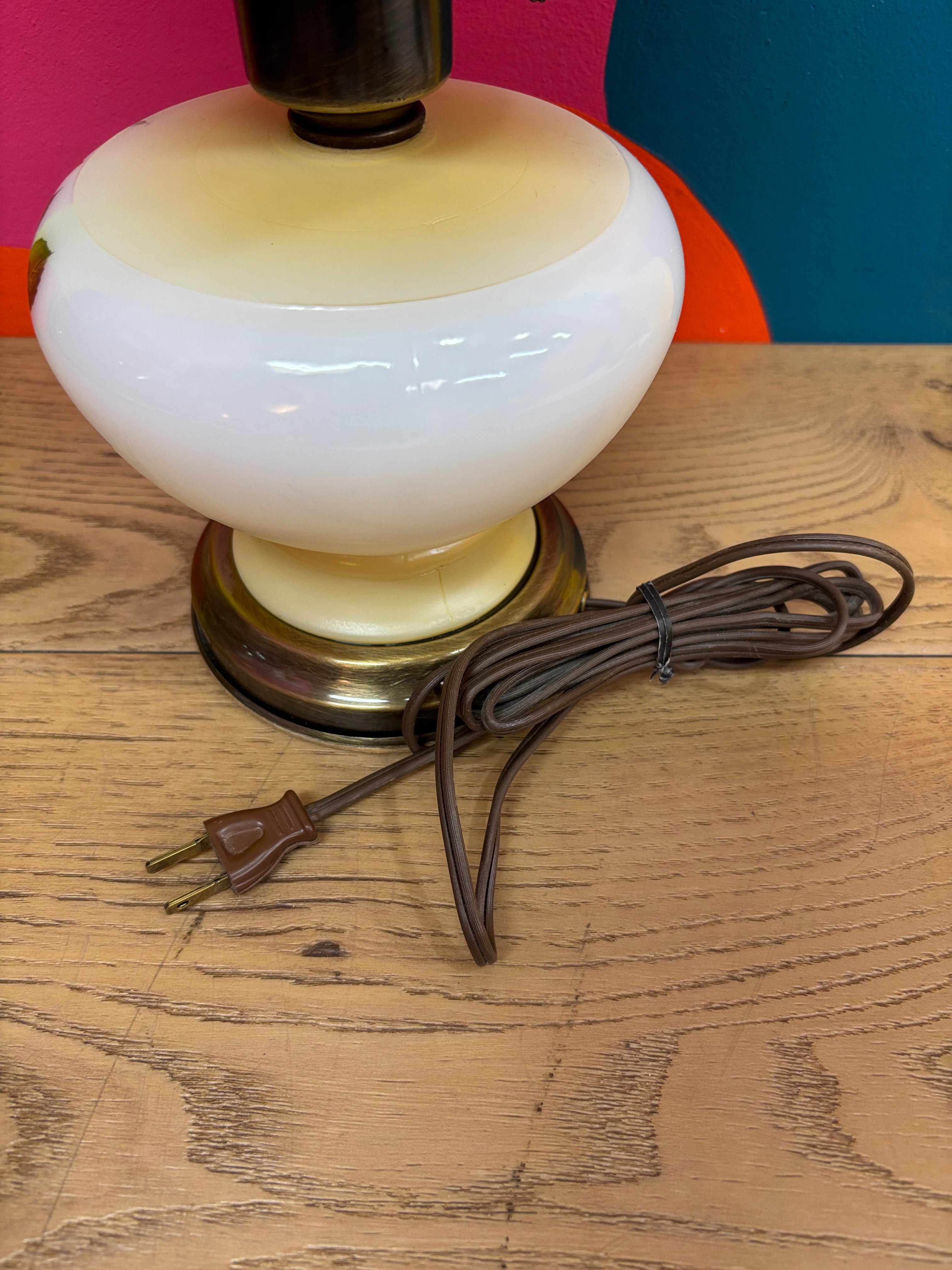 Floral Hurricane Lamp #1