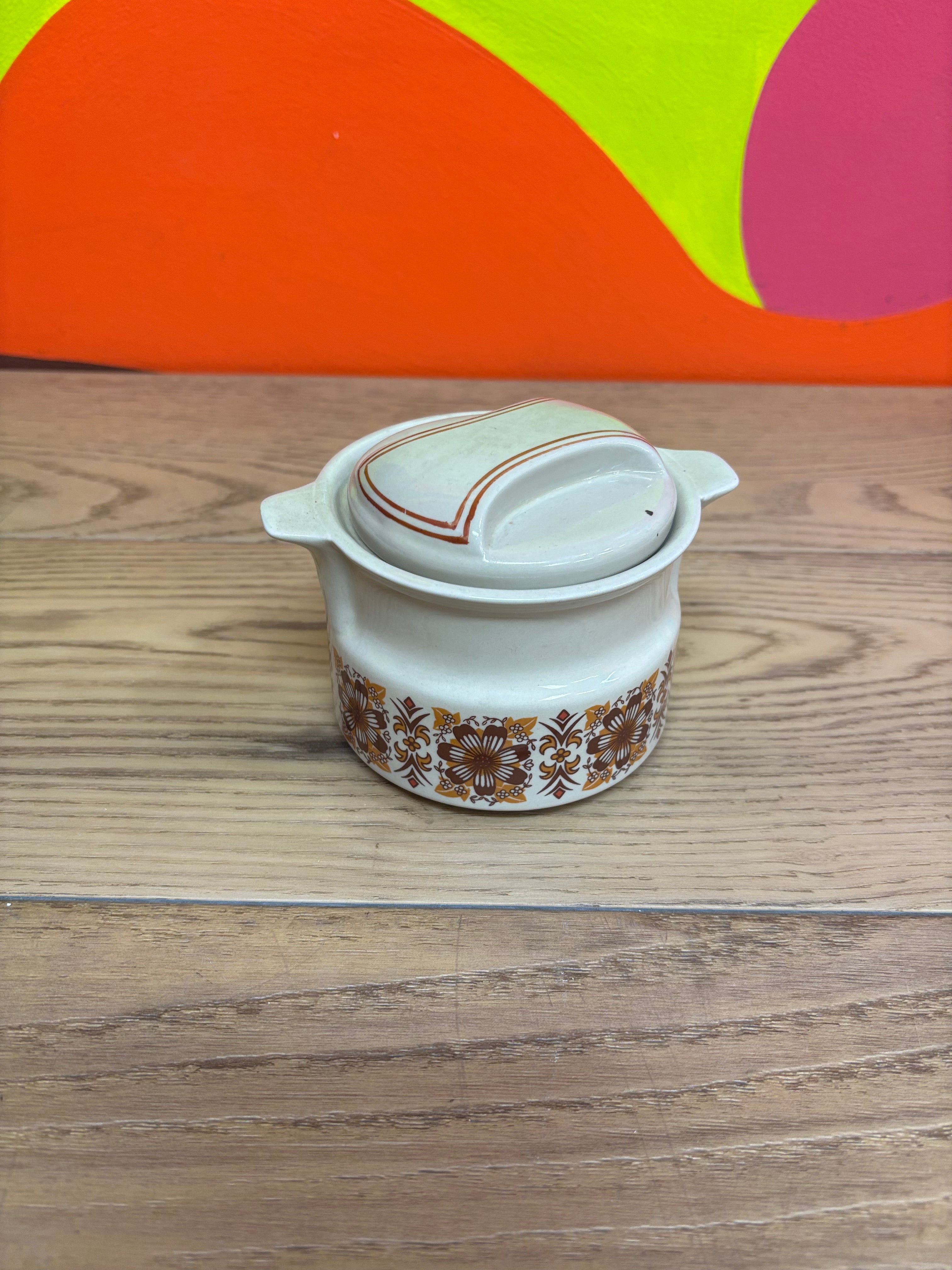 Floral Ceramic Sugar Bowl