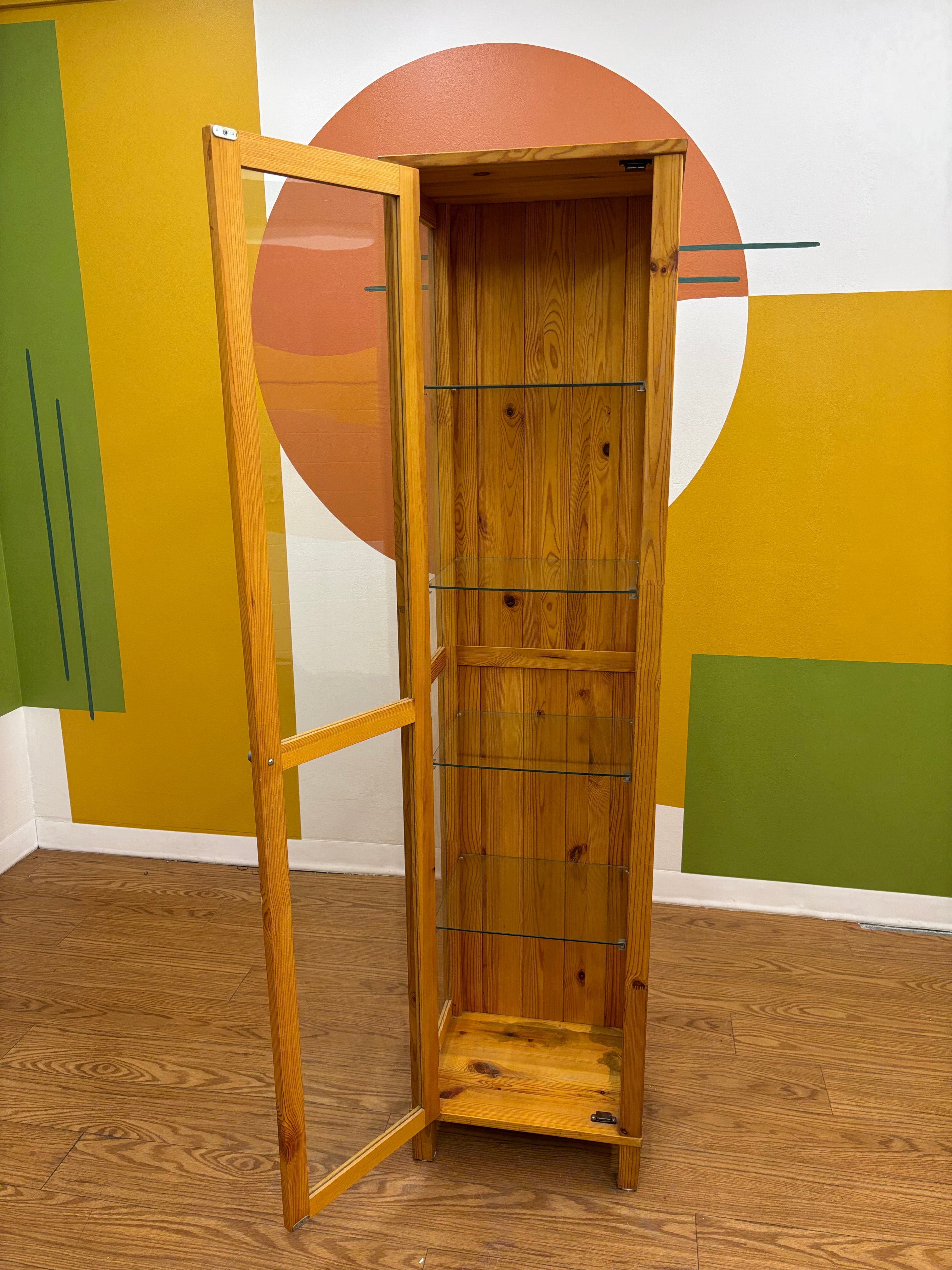 IKEA Wood & Glass Cabinet