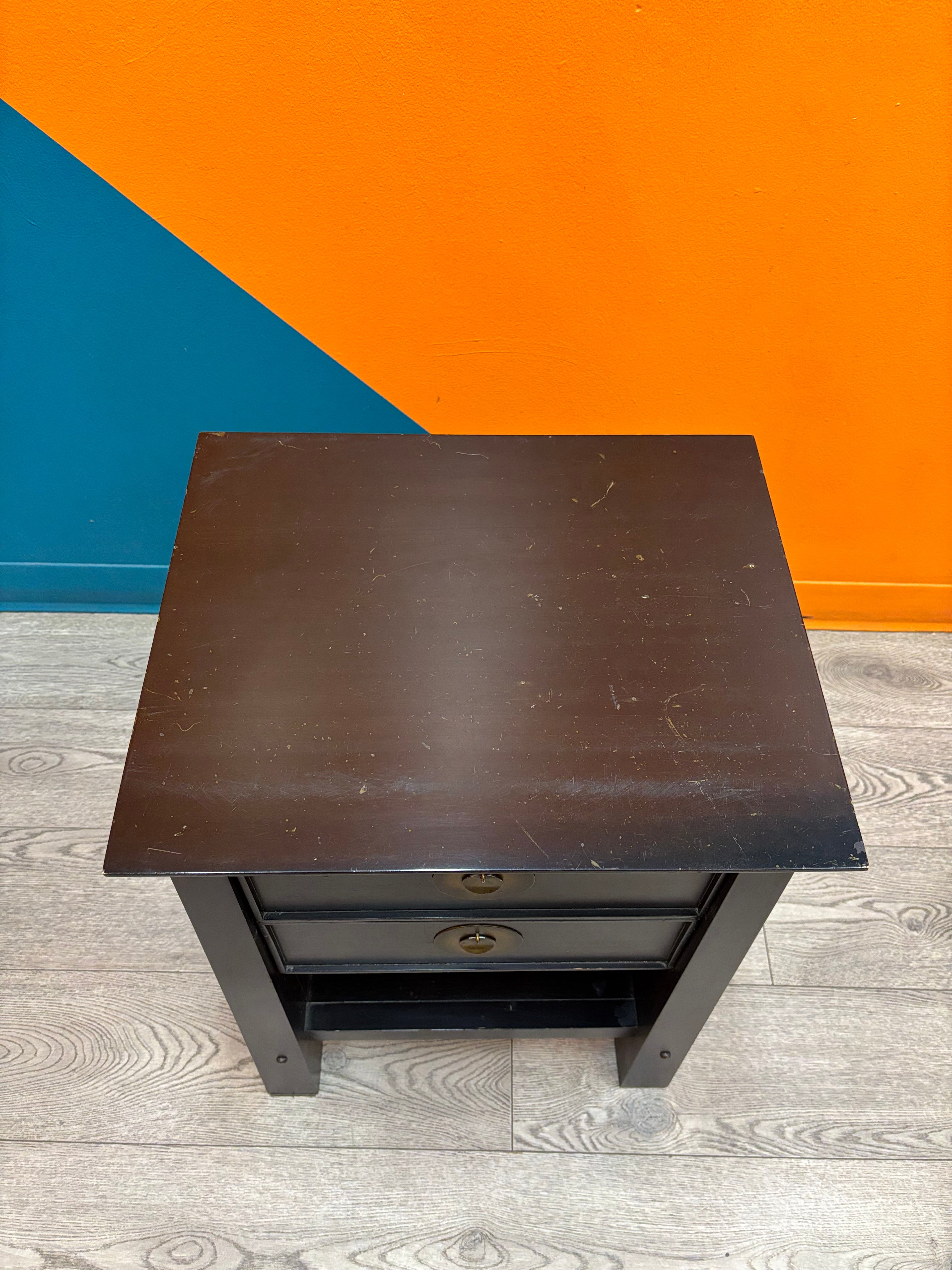 Black Wood Nightstand (Pier 1)