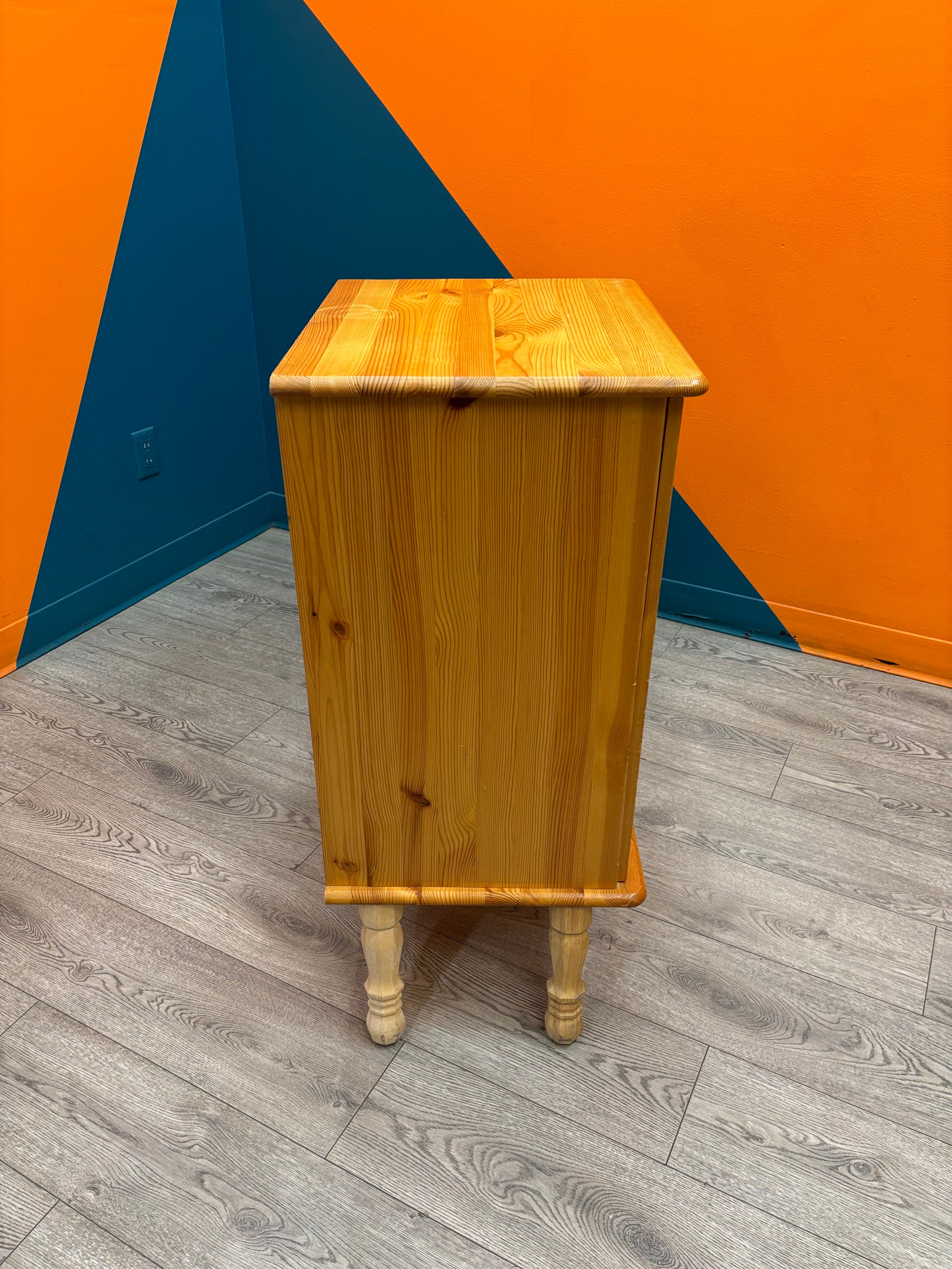 Wood Media Stand