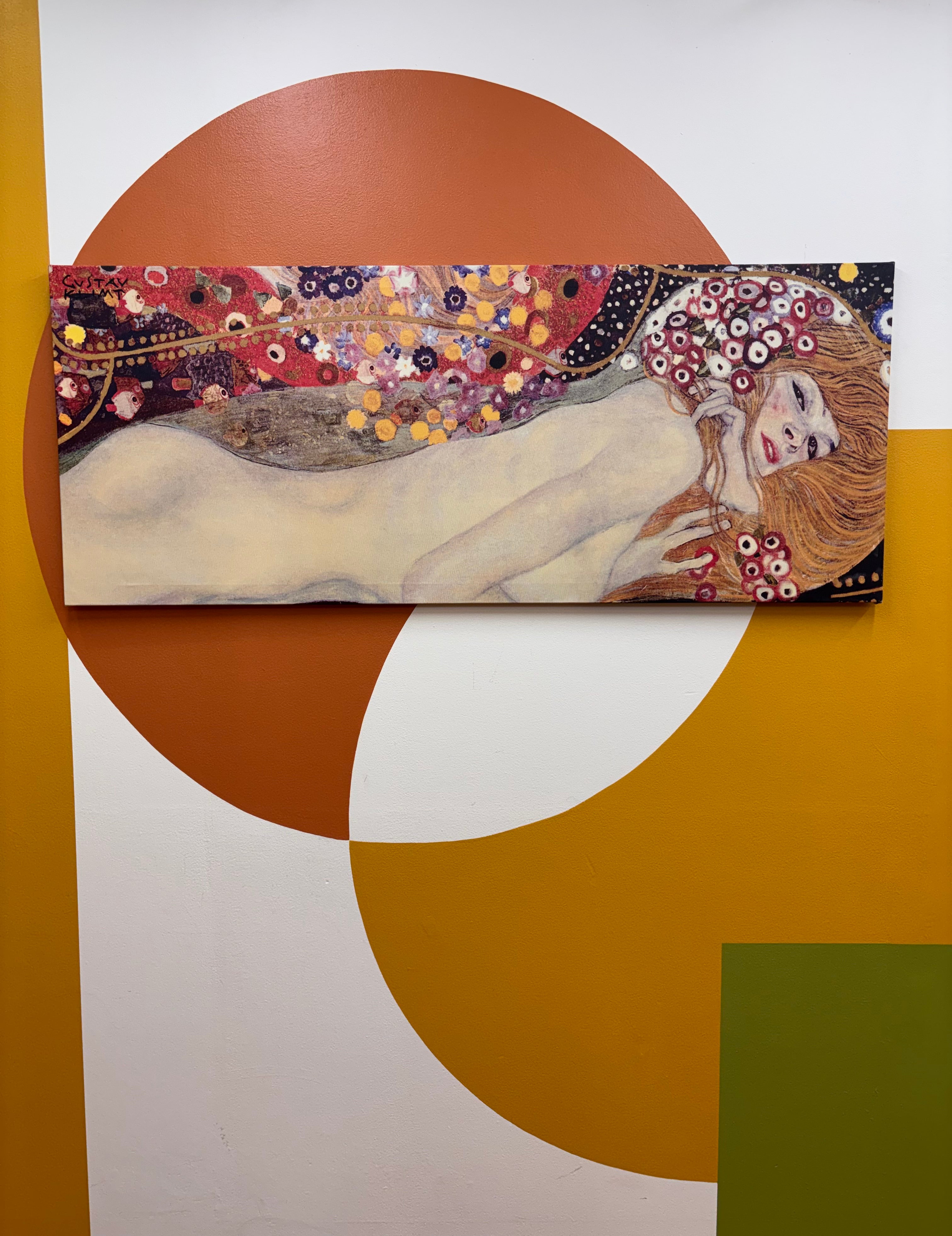 Gustav Klimt "Water Serpents II" Canvas Print
