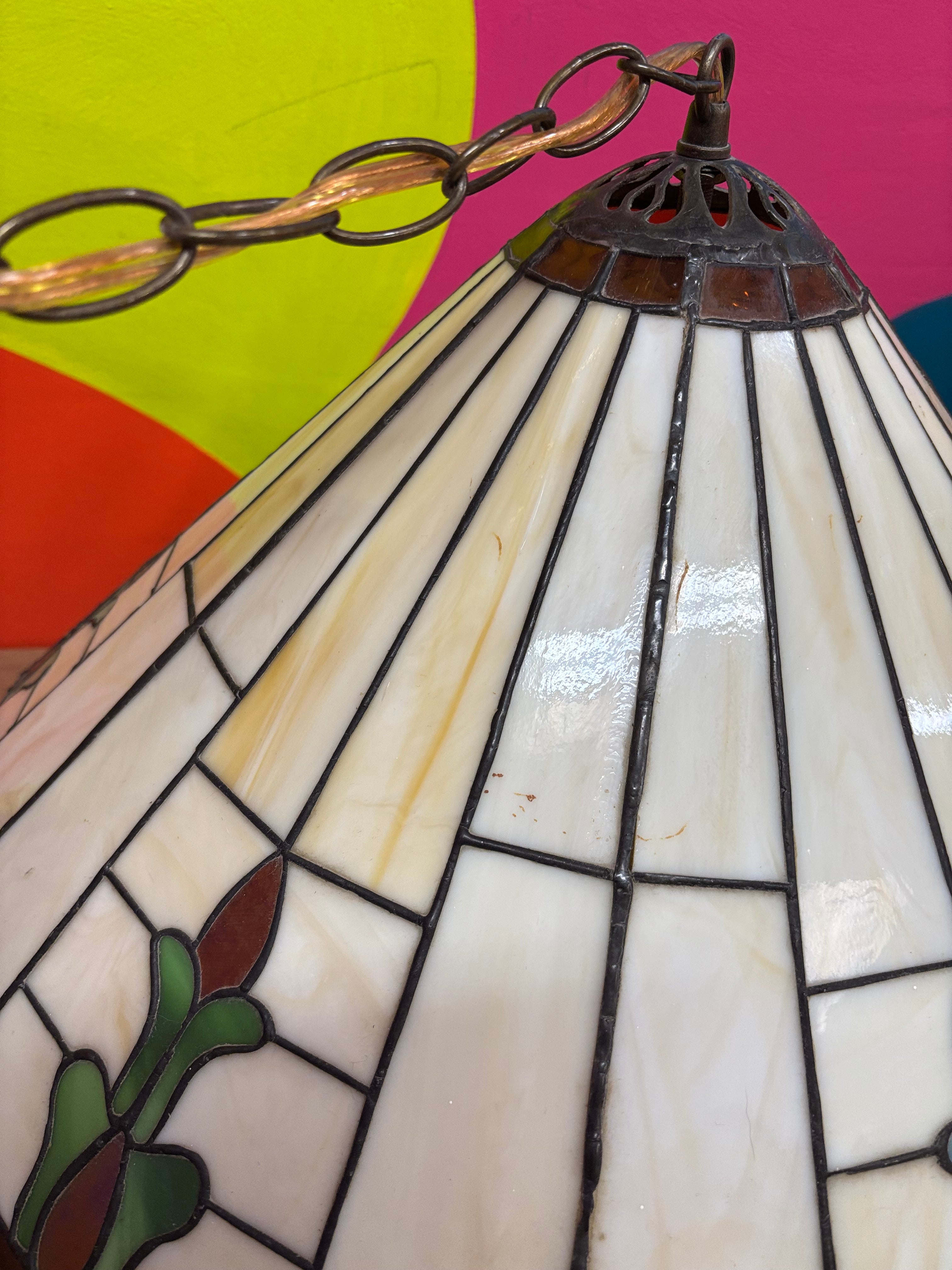 Stained Glass Swag Lamp