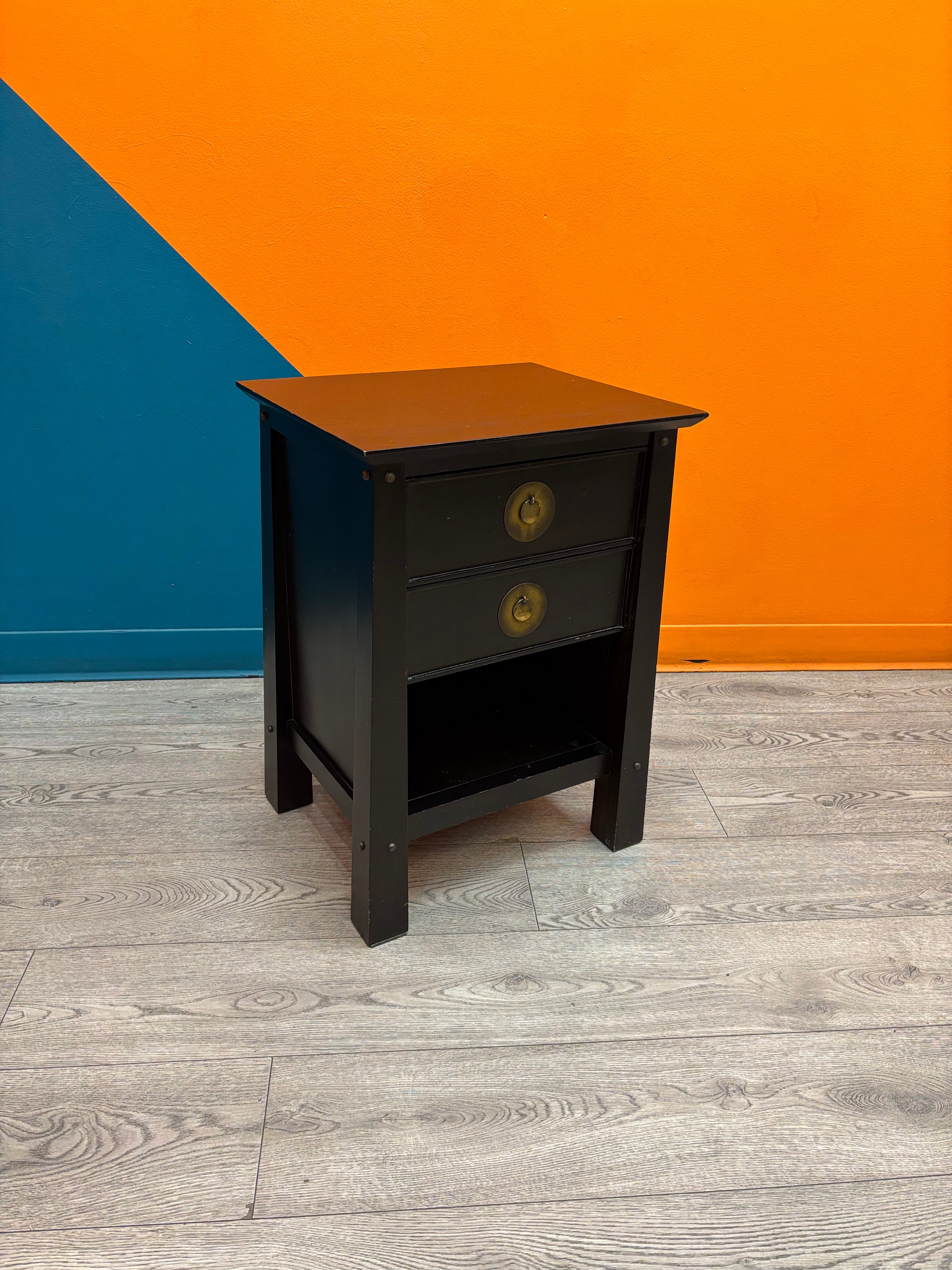 Black Wood Nightstand (Pier 1)