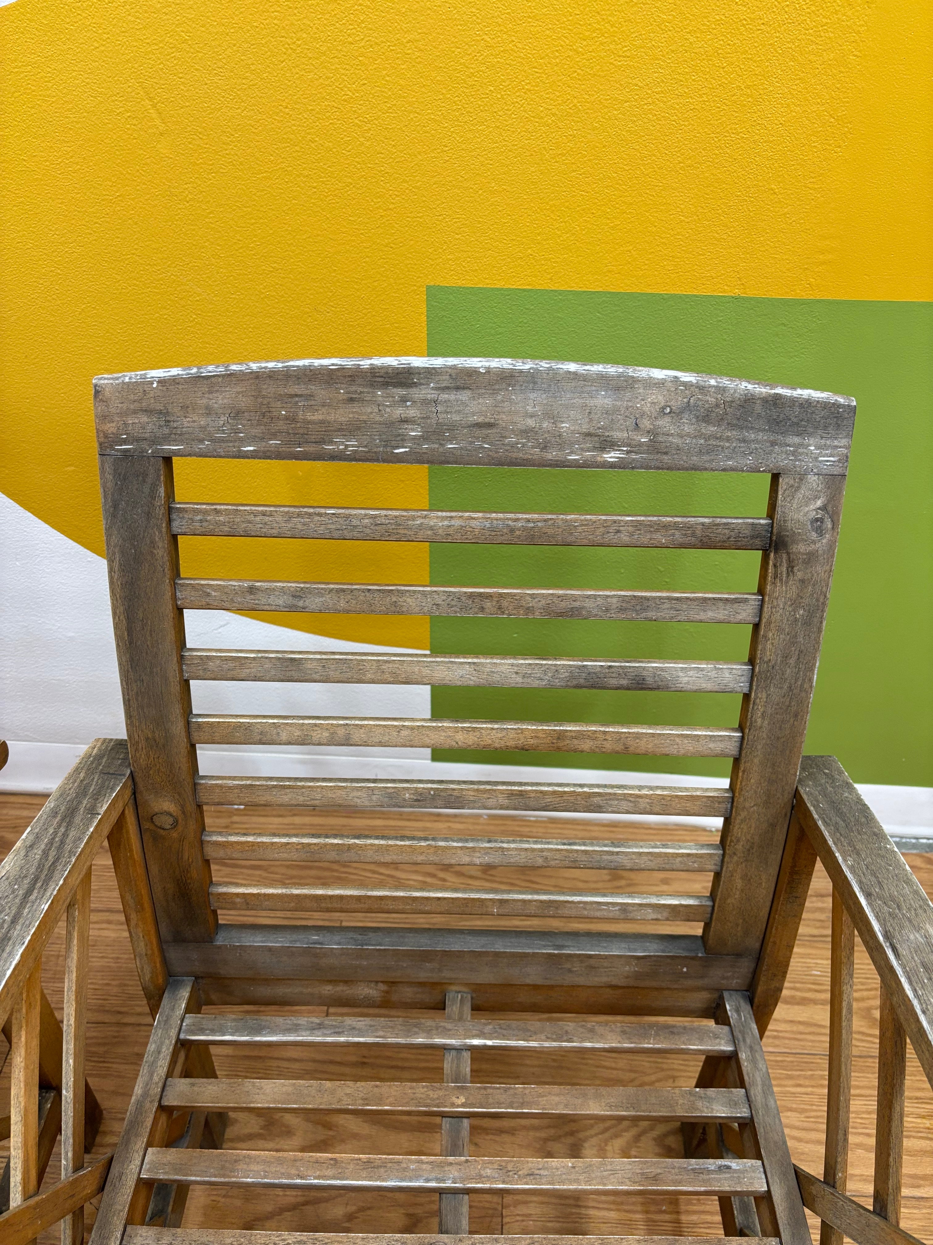 Safavieh Wood Patio Chairs & Coffee Table