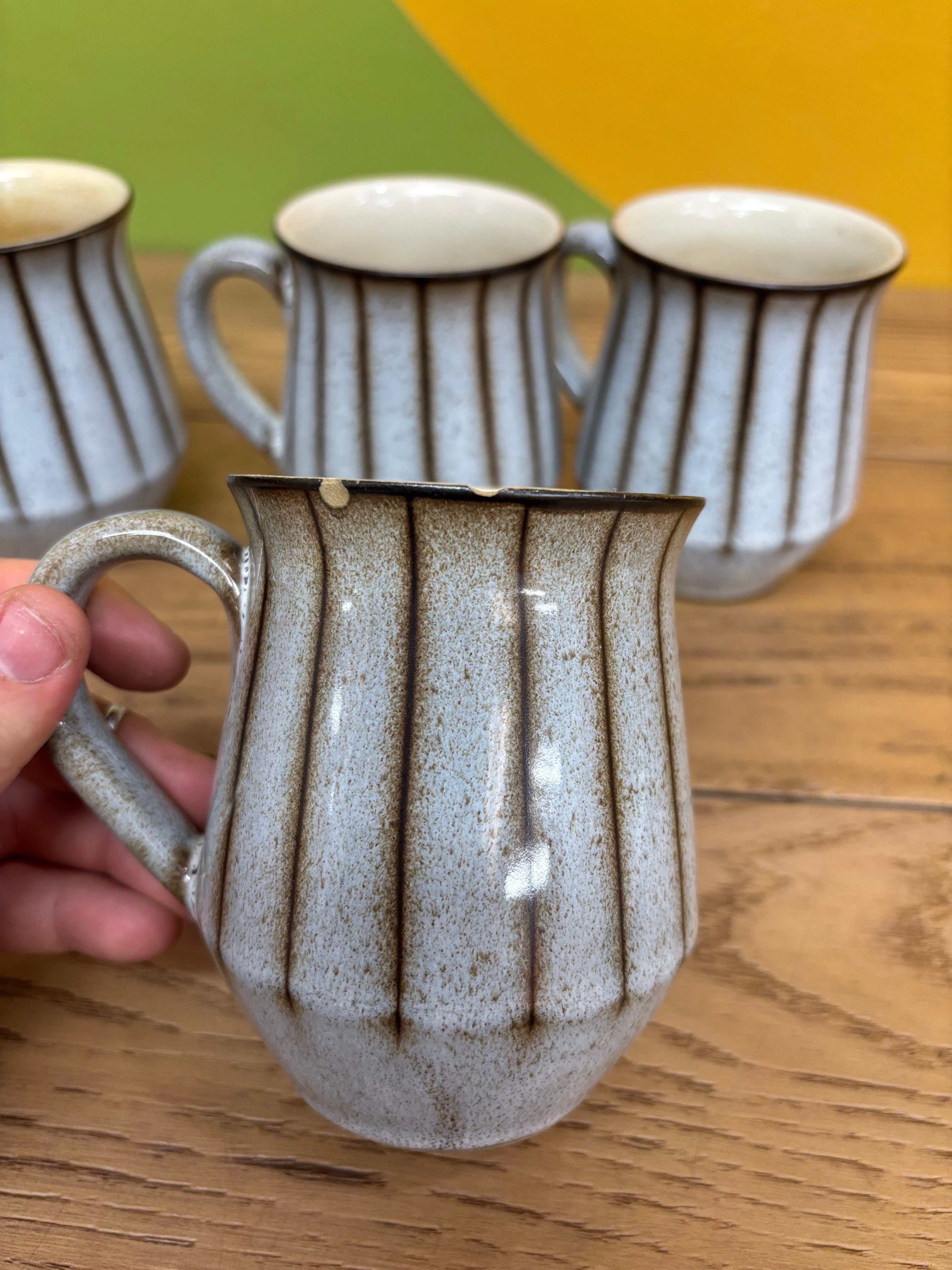 (4) Denby Studio Mugs