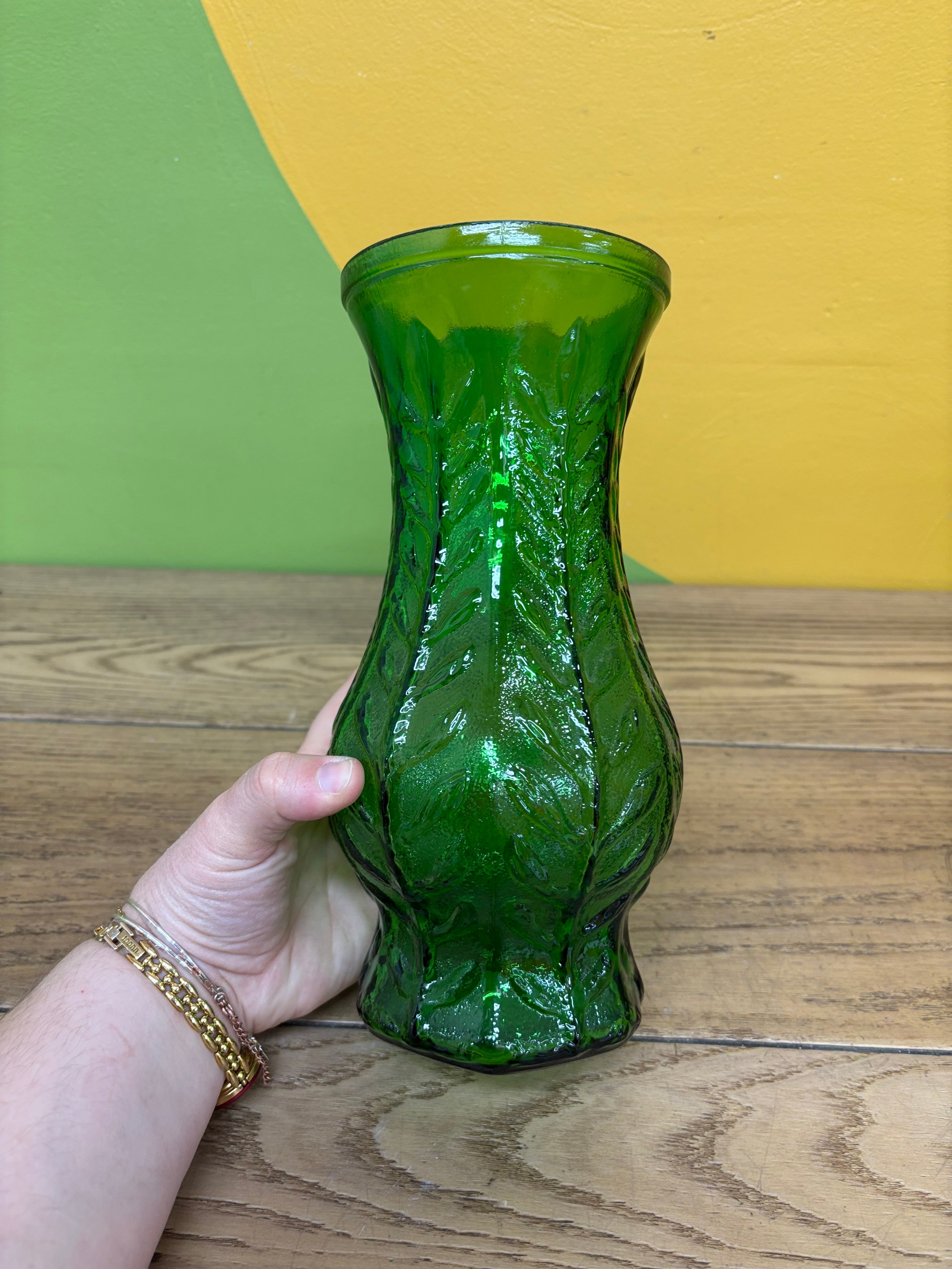 Glass Green Vase