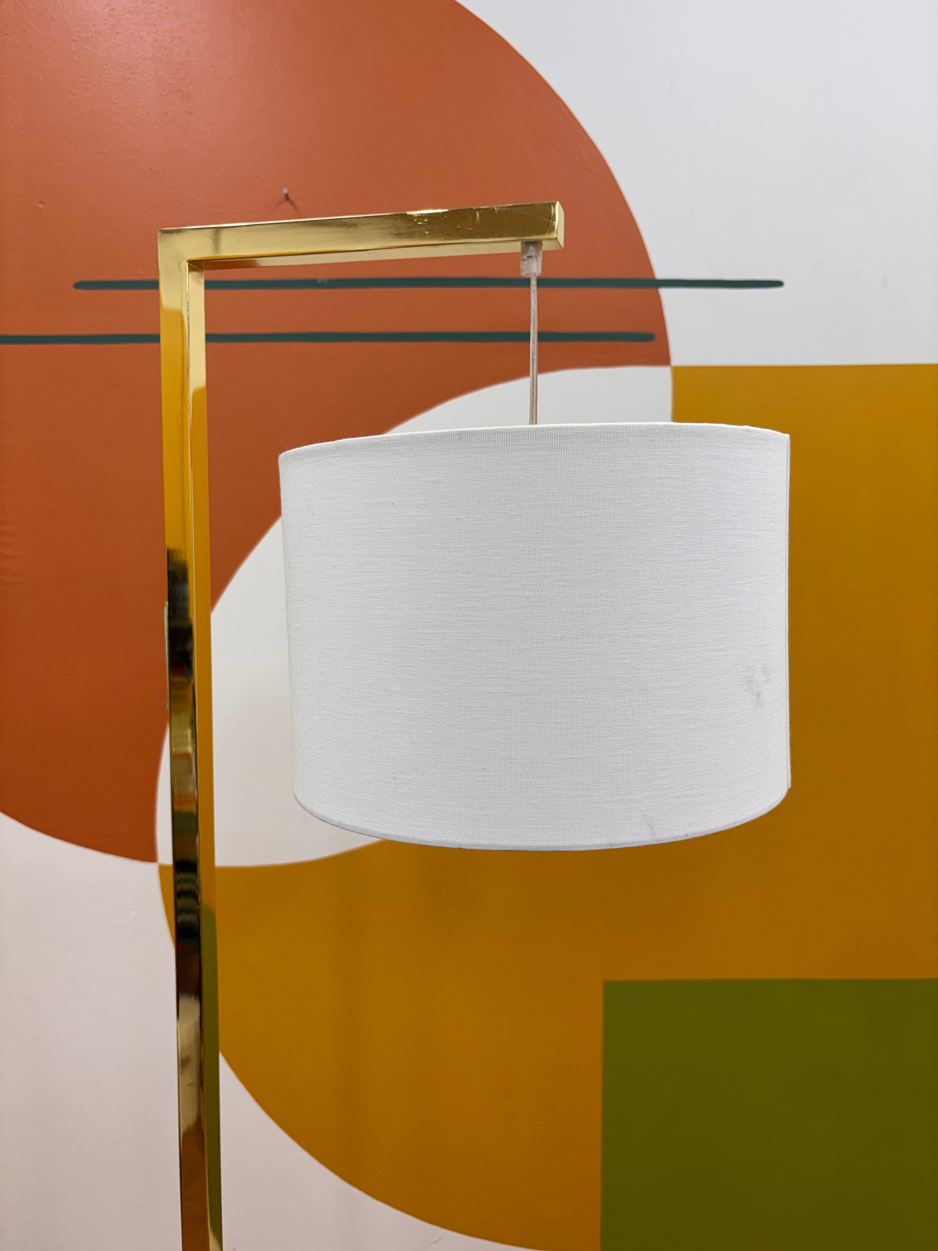 Gold Metal Floor Lamp
