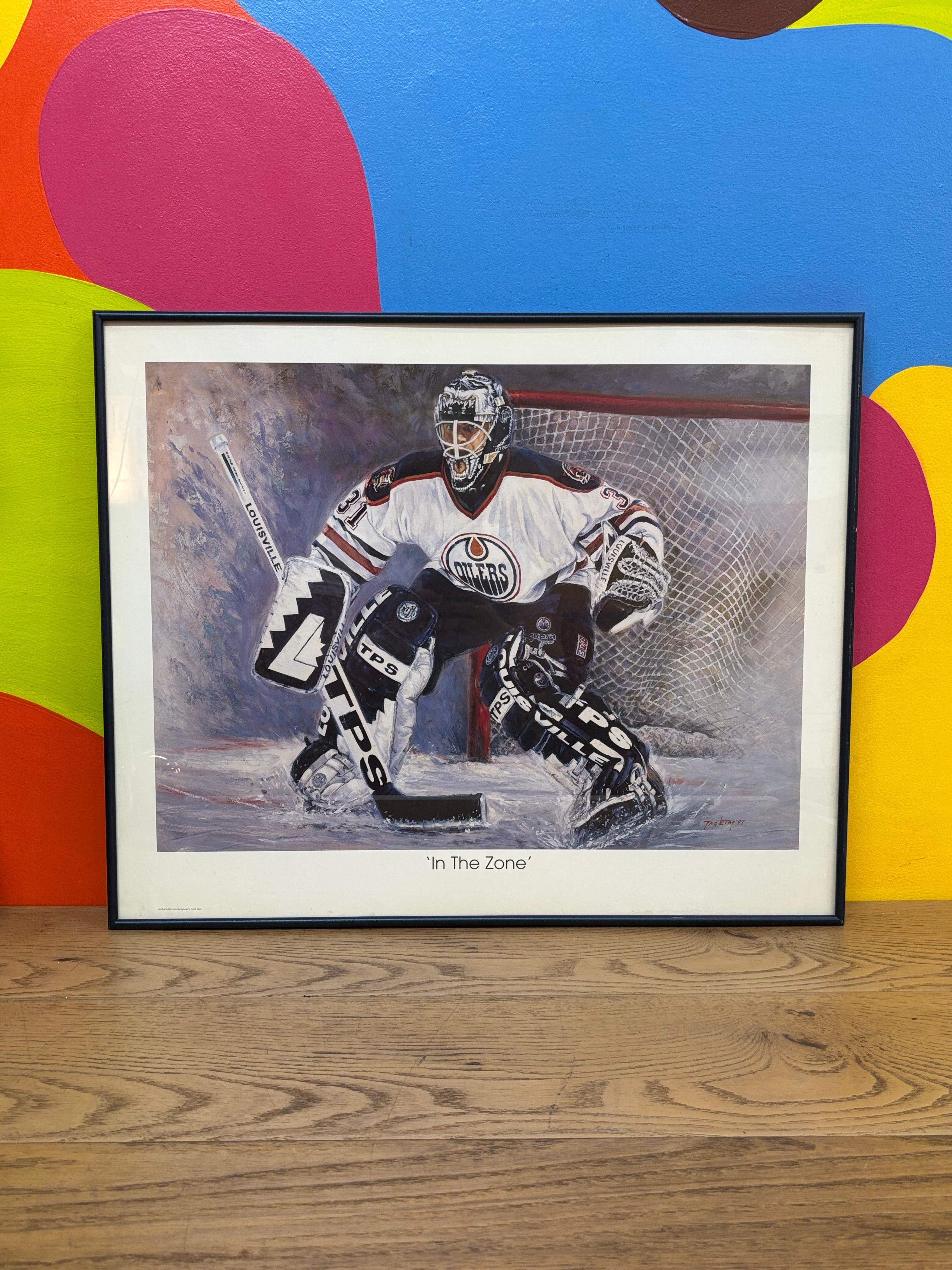 Curtis Joseph "In The Zone" Lithograph
