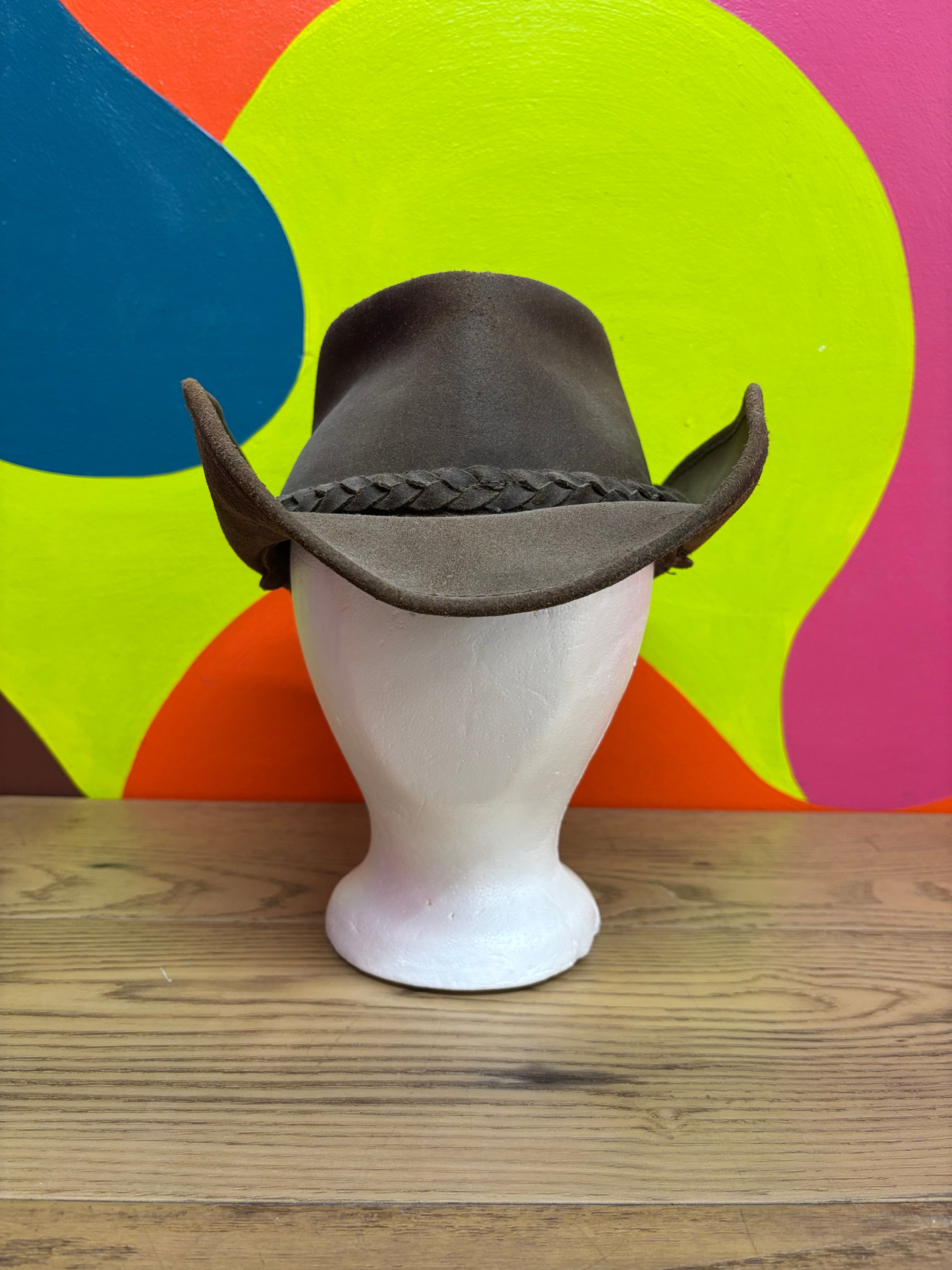 Kakadu Traders Leather Hat - Size M