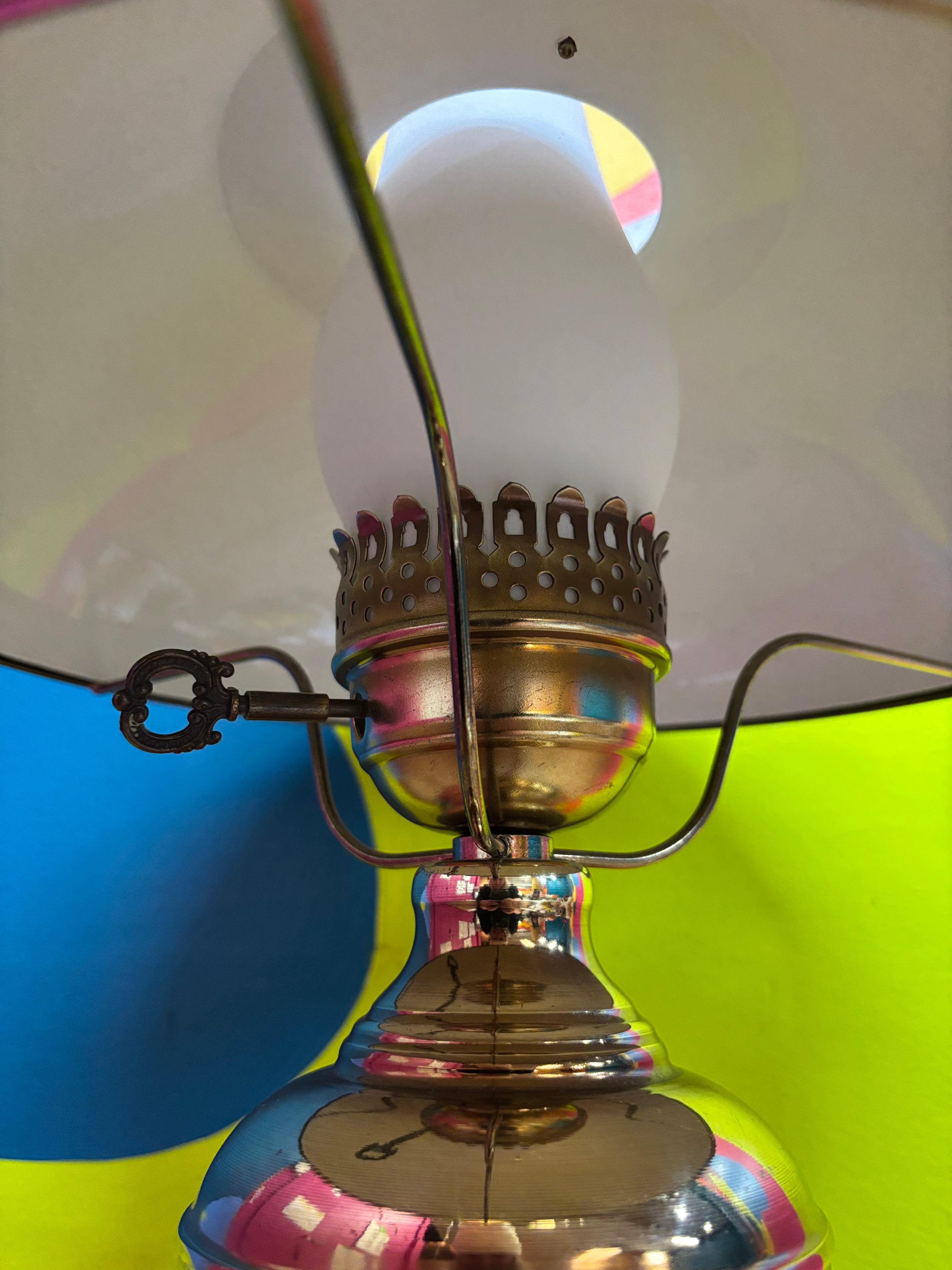 Metal Hurricane Style Lamp