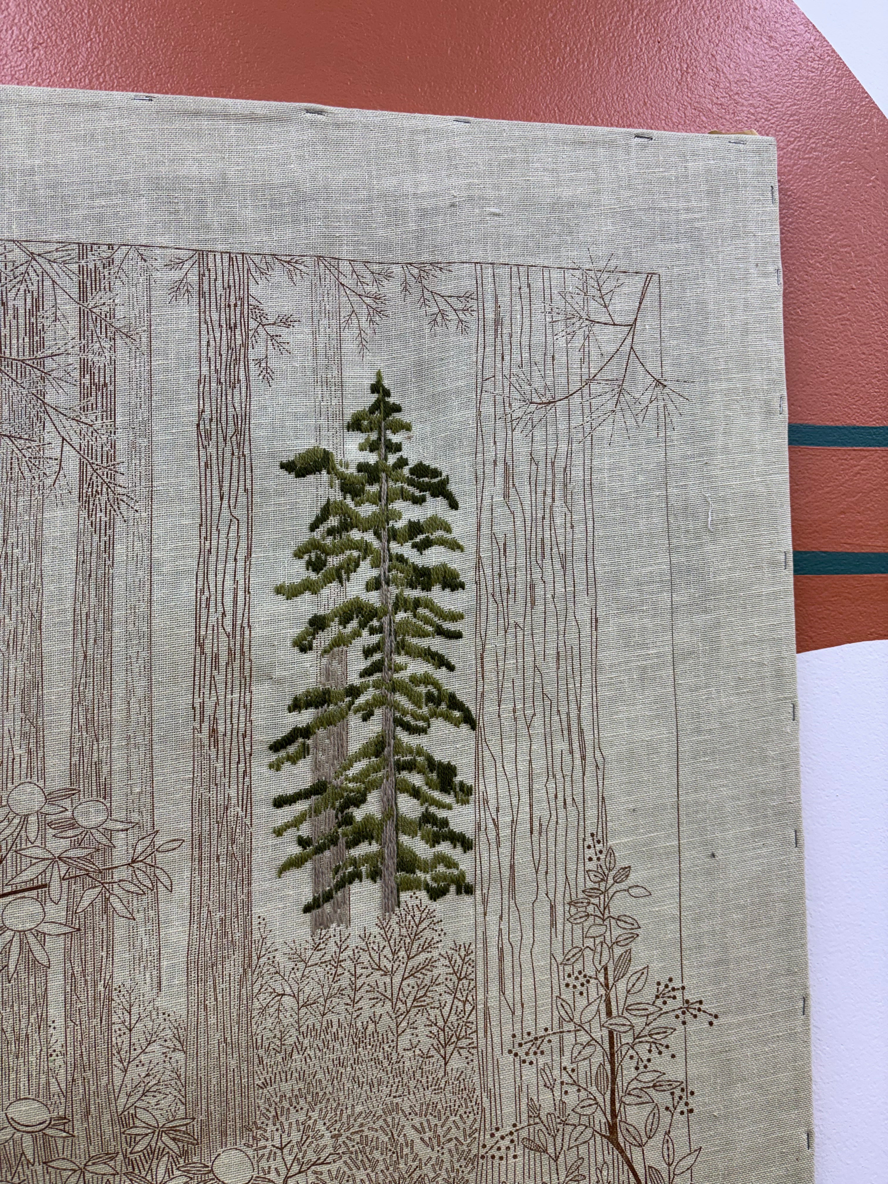 Embroidered Tree Art