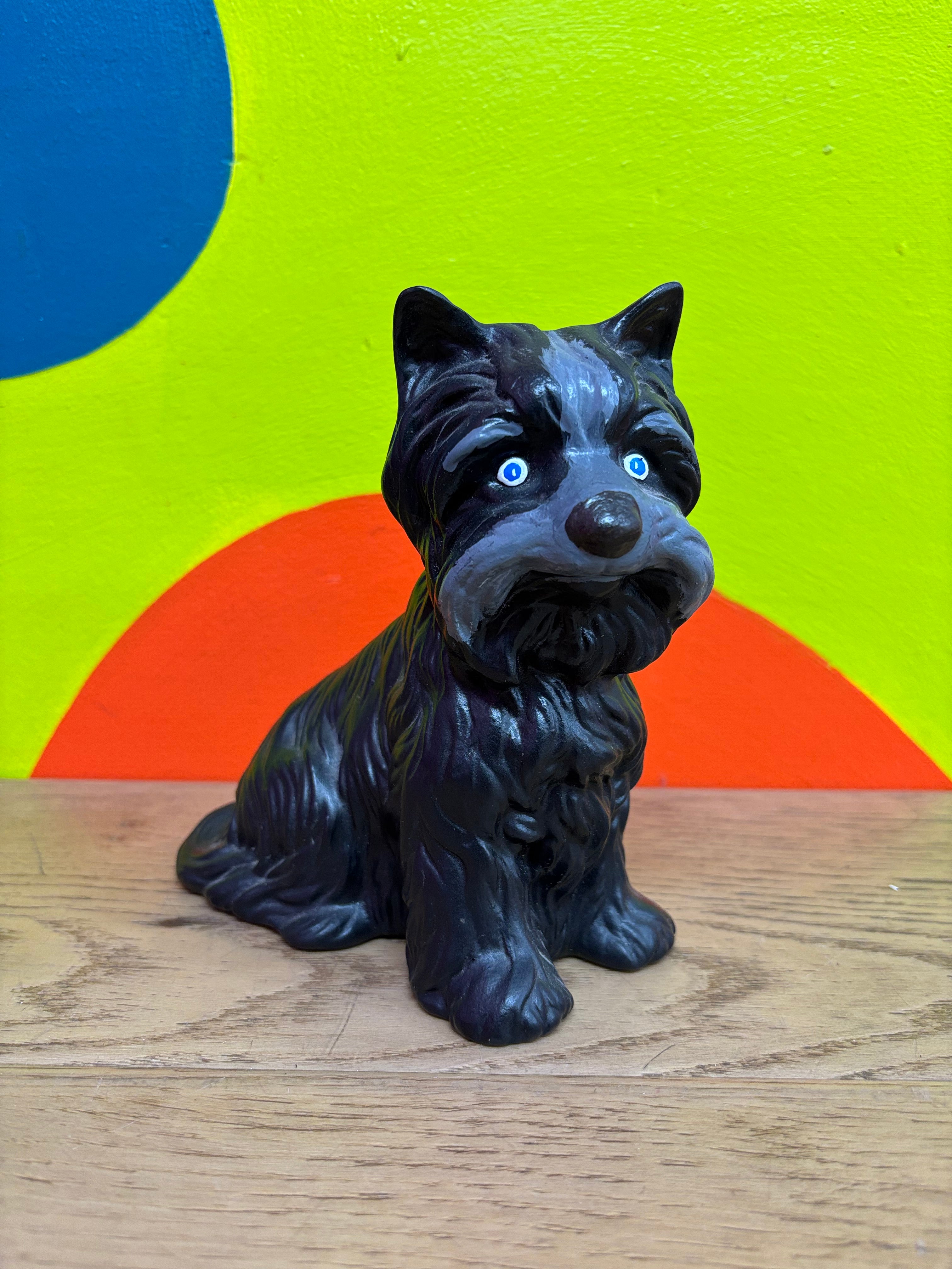 Black Dog Figurine