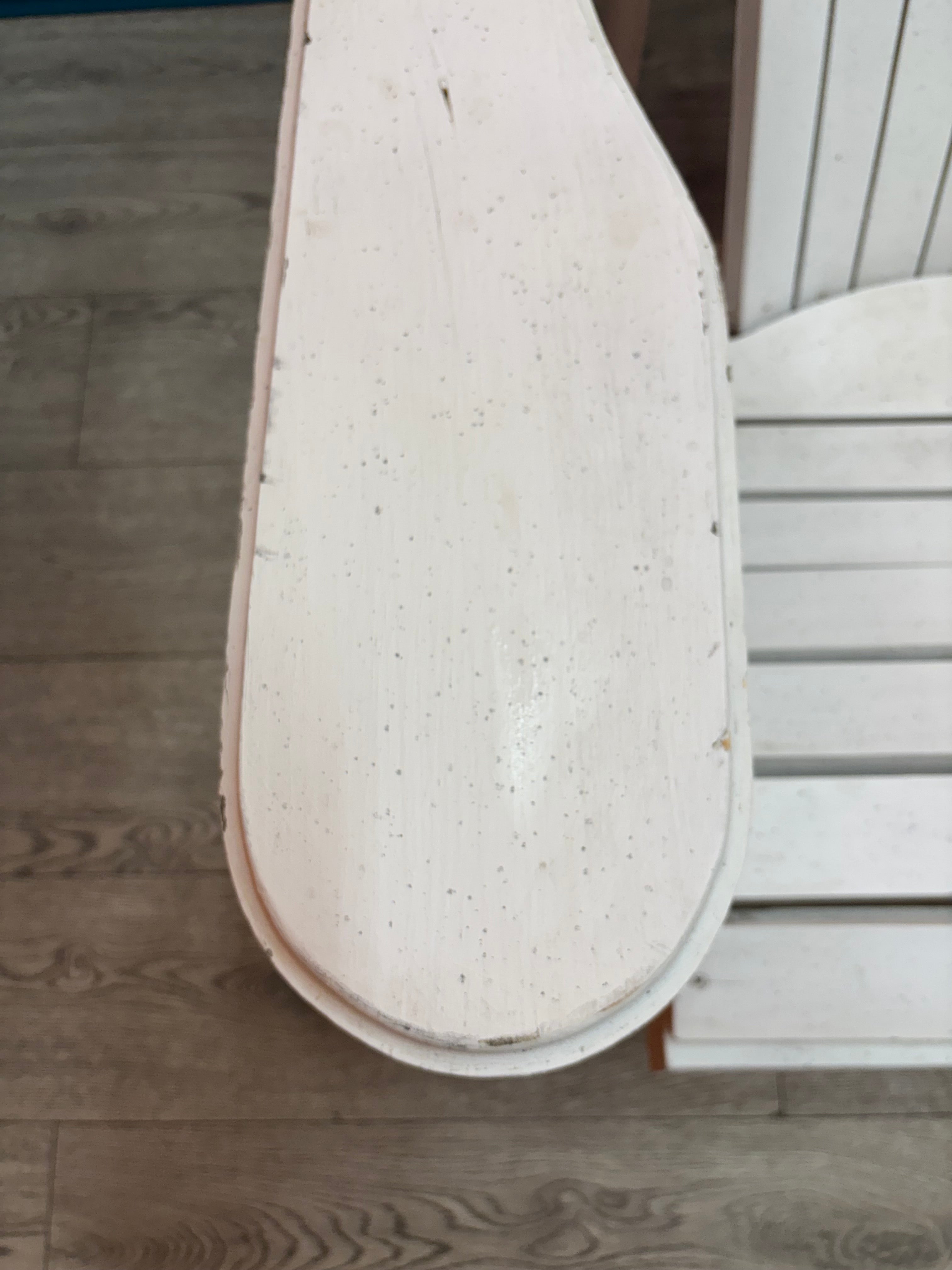 White Wood Adirondack Lounge Chair #2