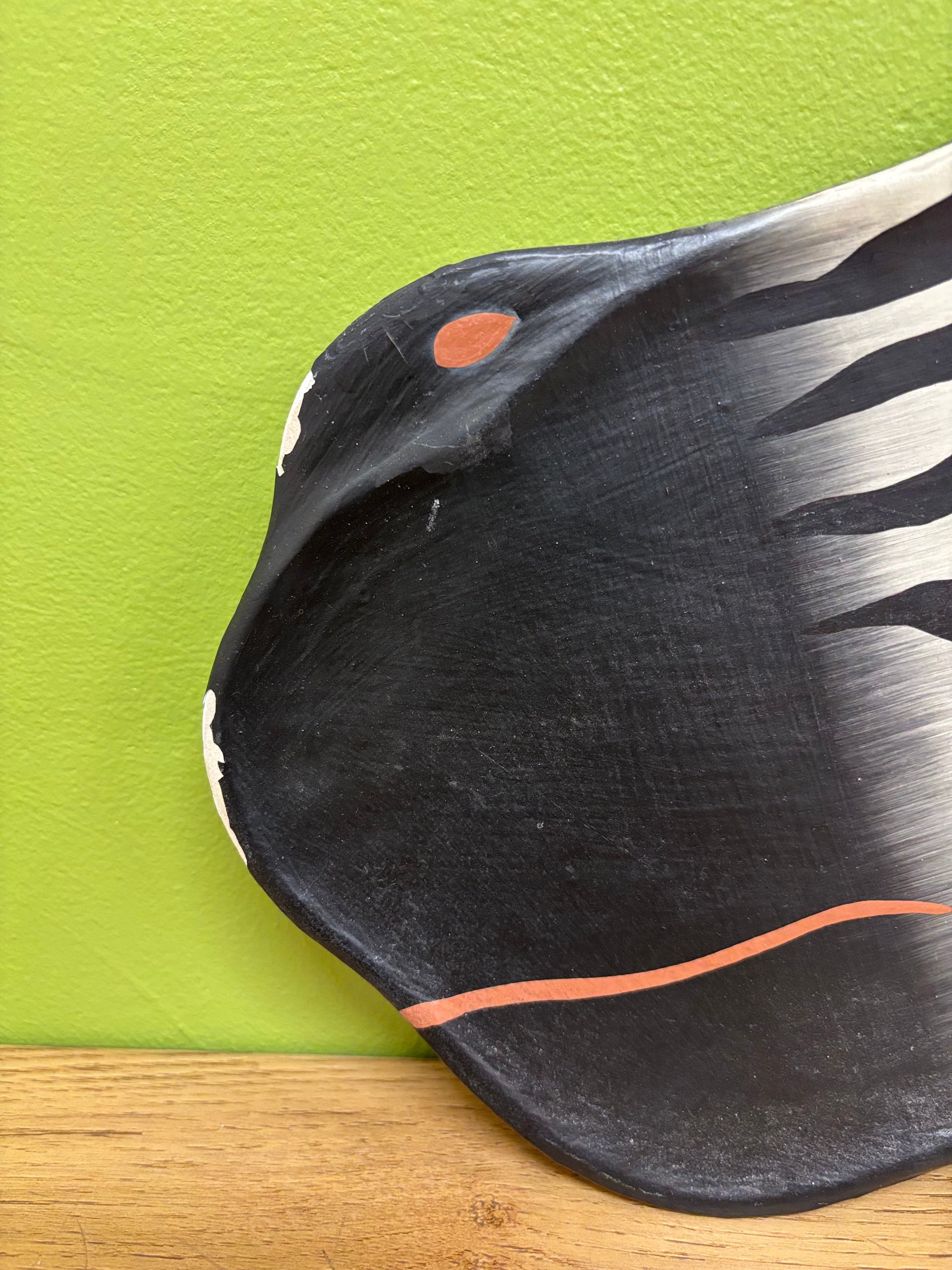 Wood Zebra Head Plaque