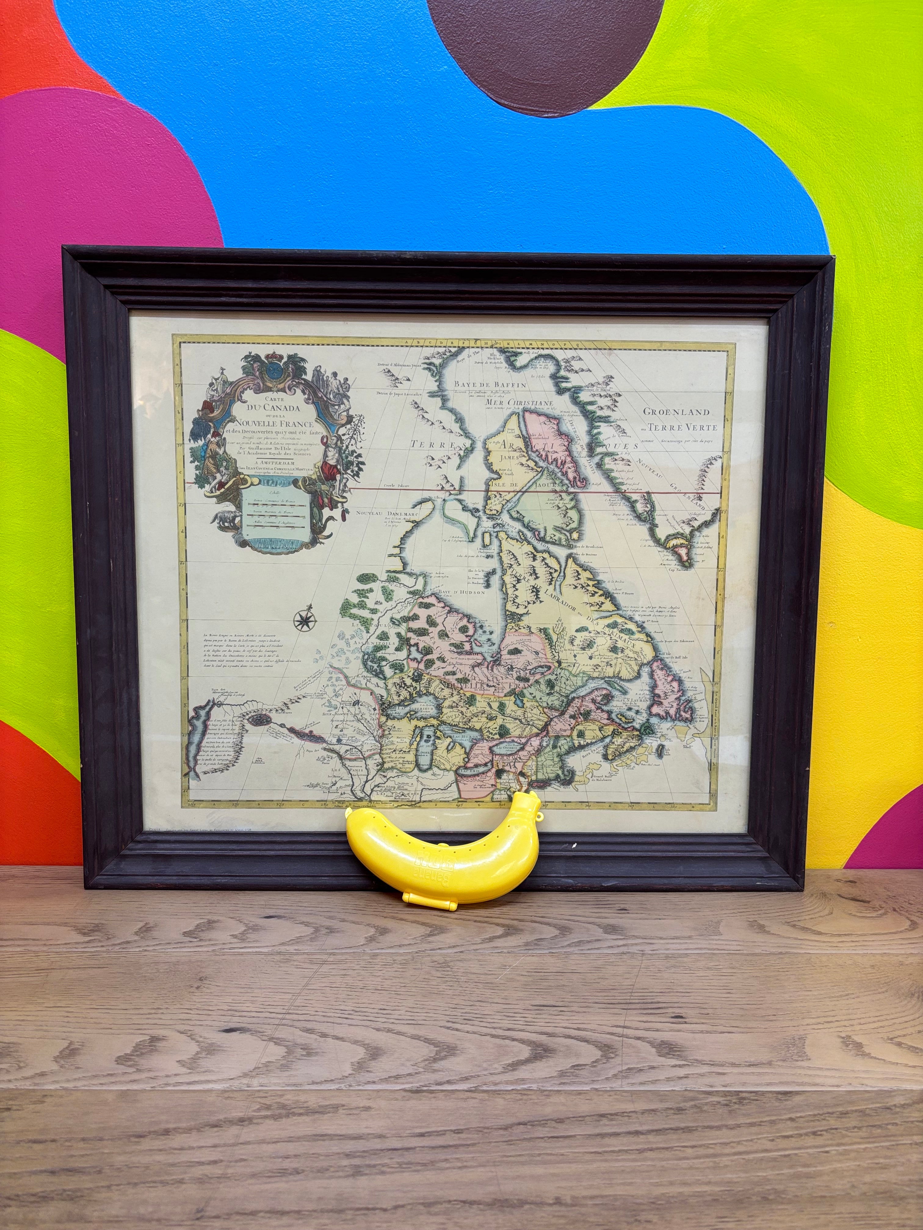 Framed Map of Canada