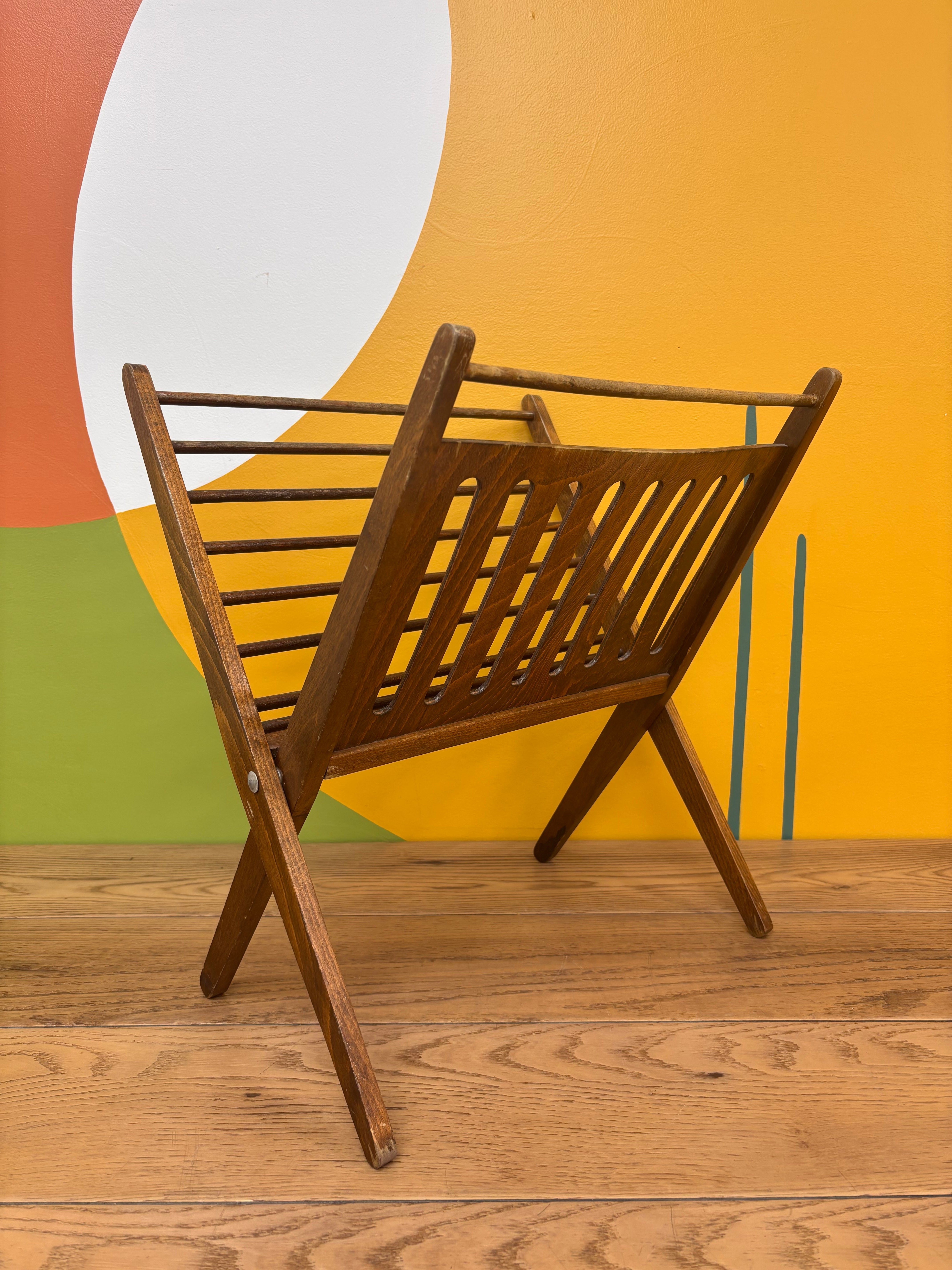 Wooden Magazine Holder