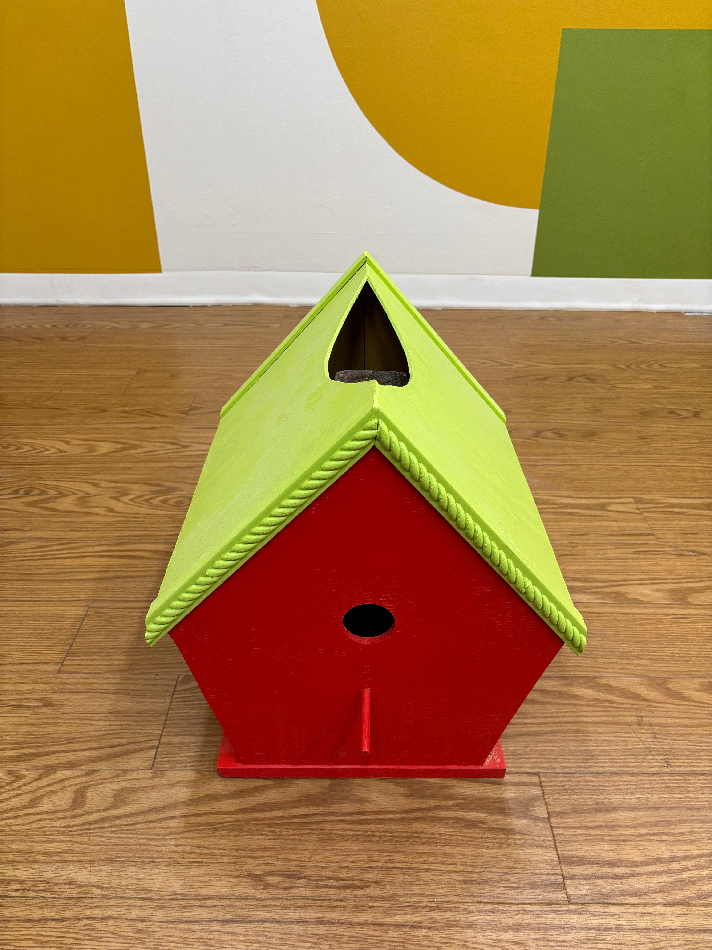 Large Red Bird House
