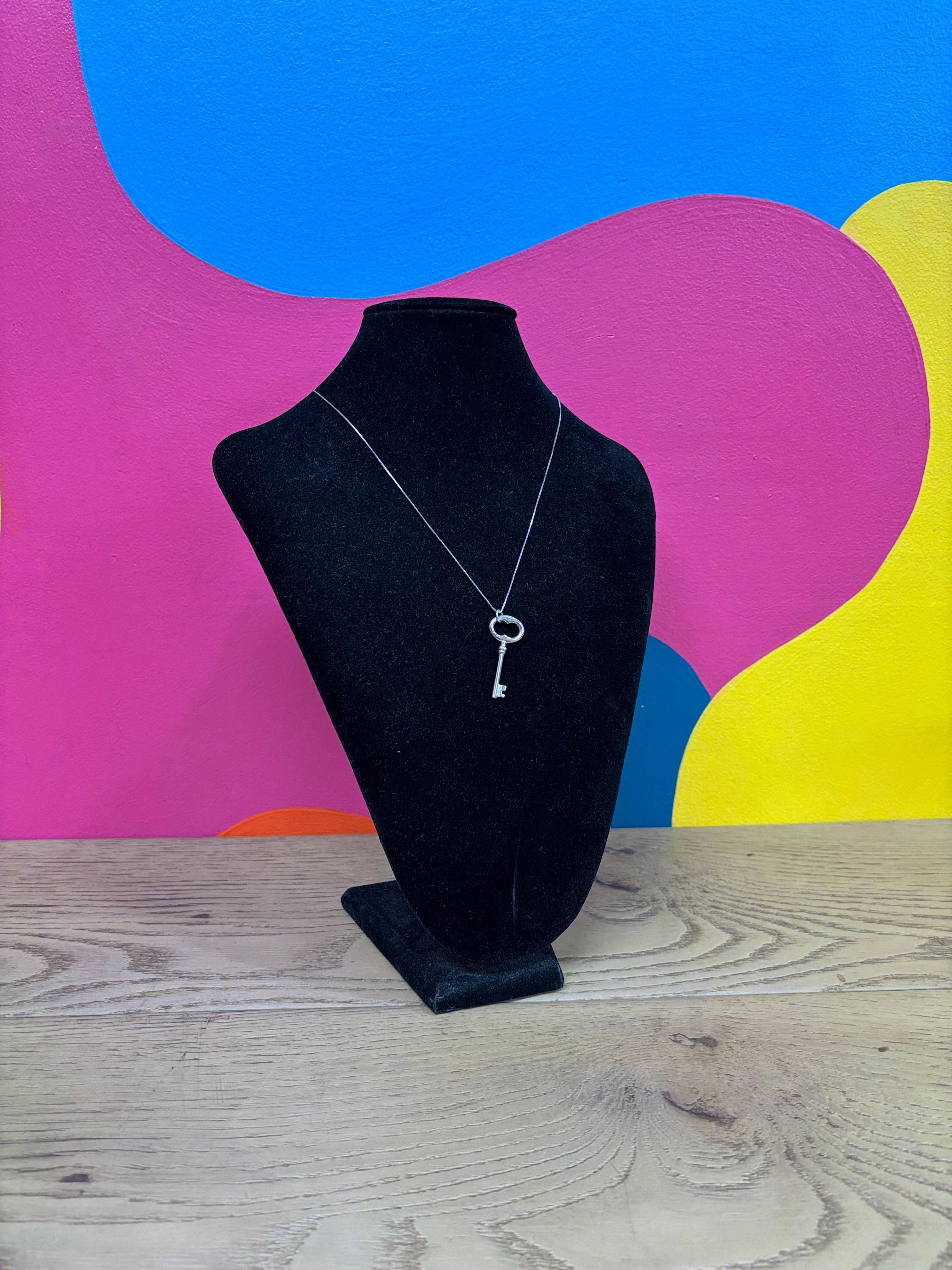 Sterling Silver Key Necklace