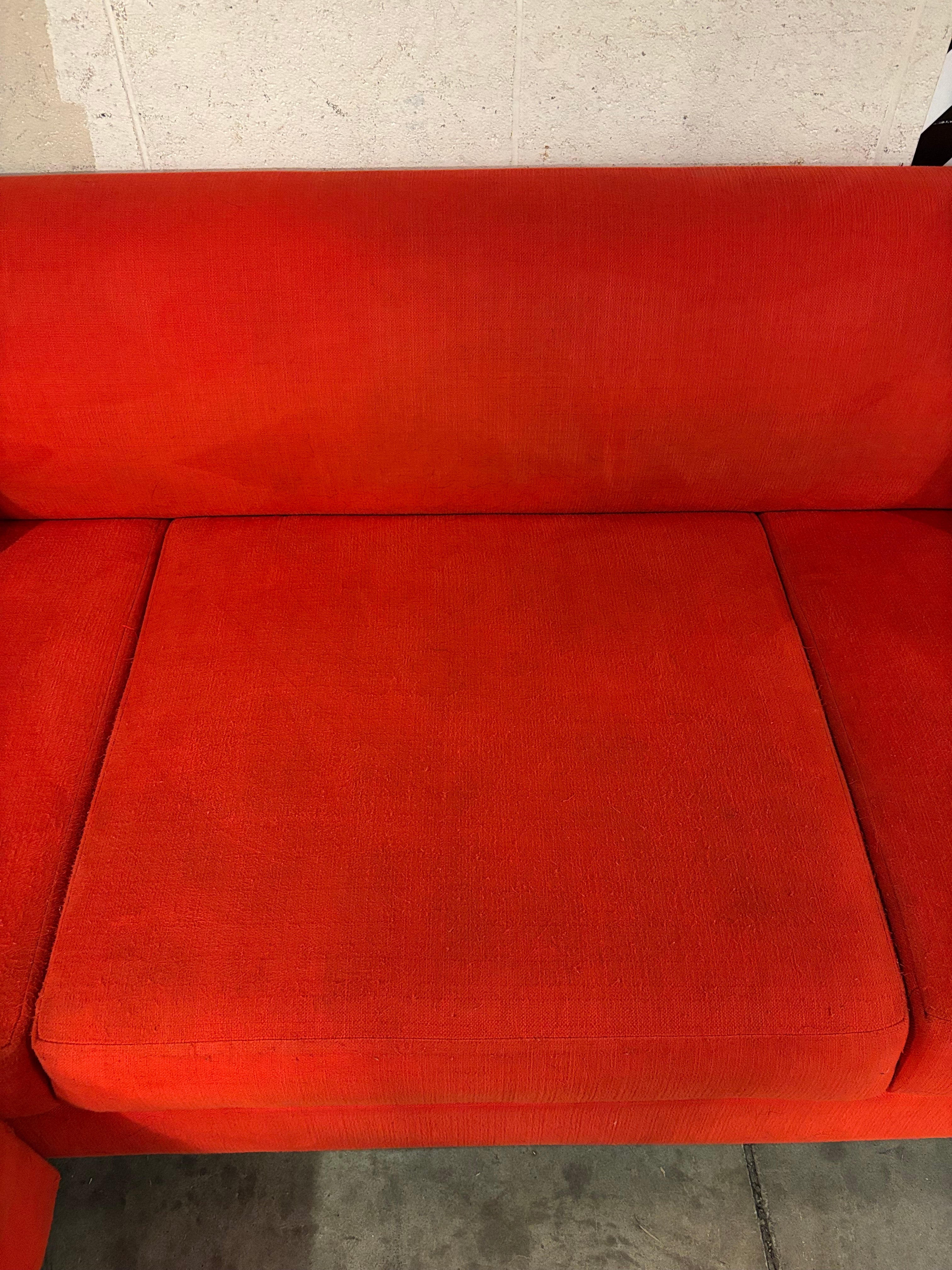 Orange 2 Piece Sectional (EQ3)