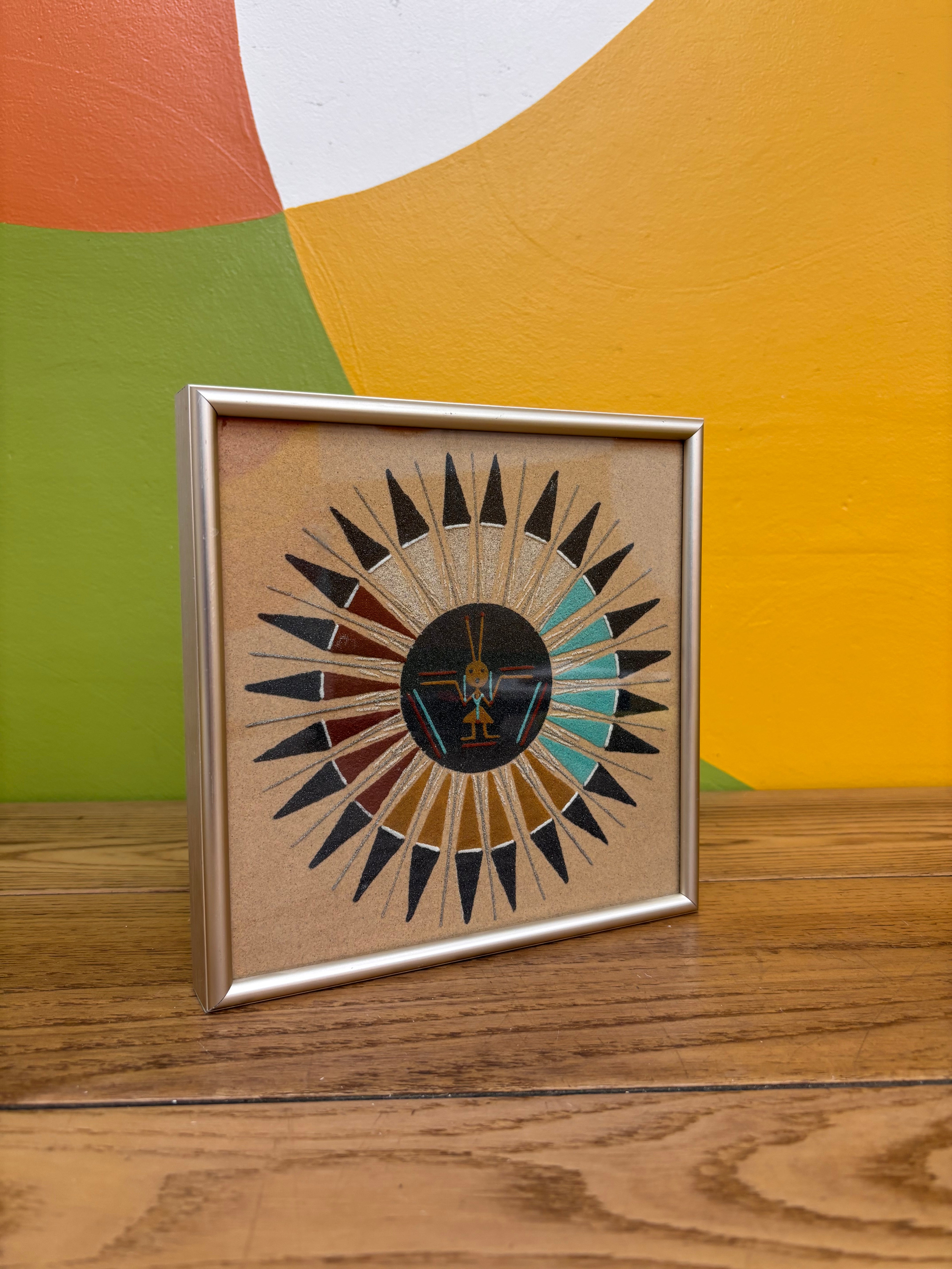 Framed Navajo Sand Painting
