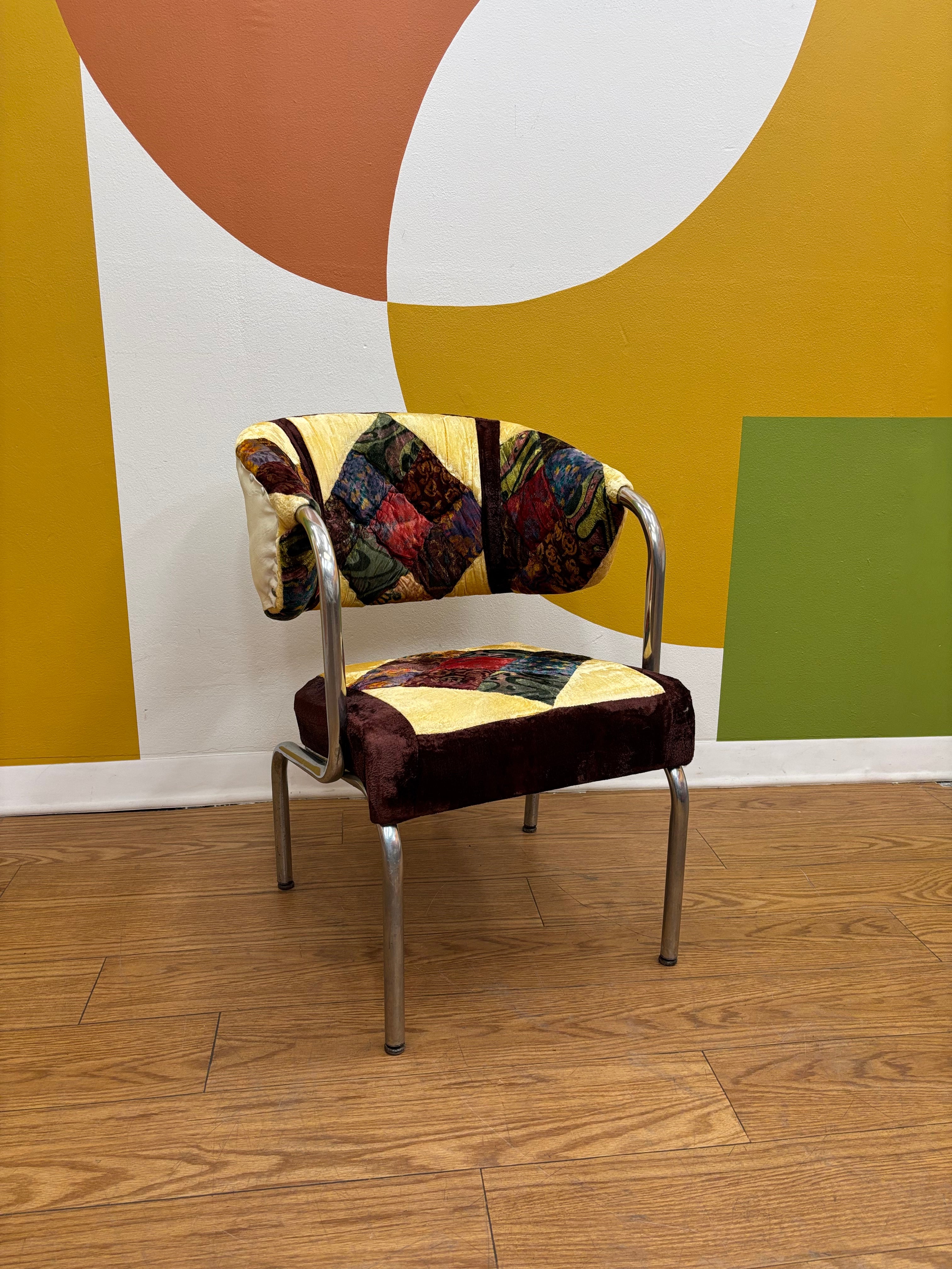 Chrome Patchwork Chair