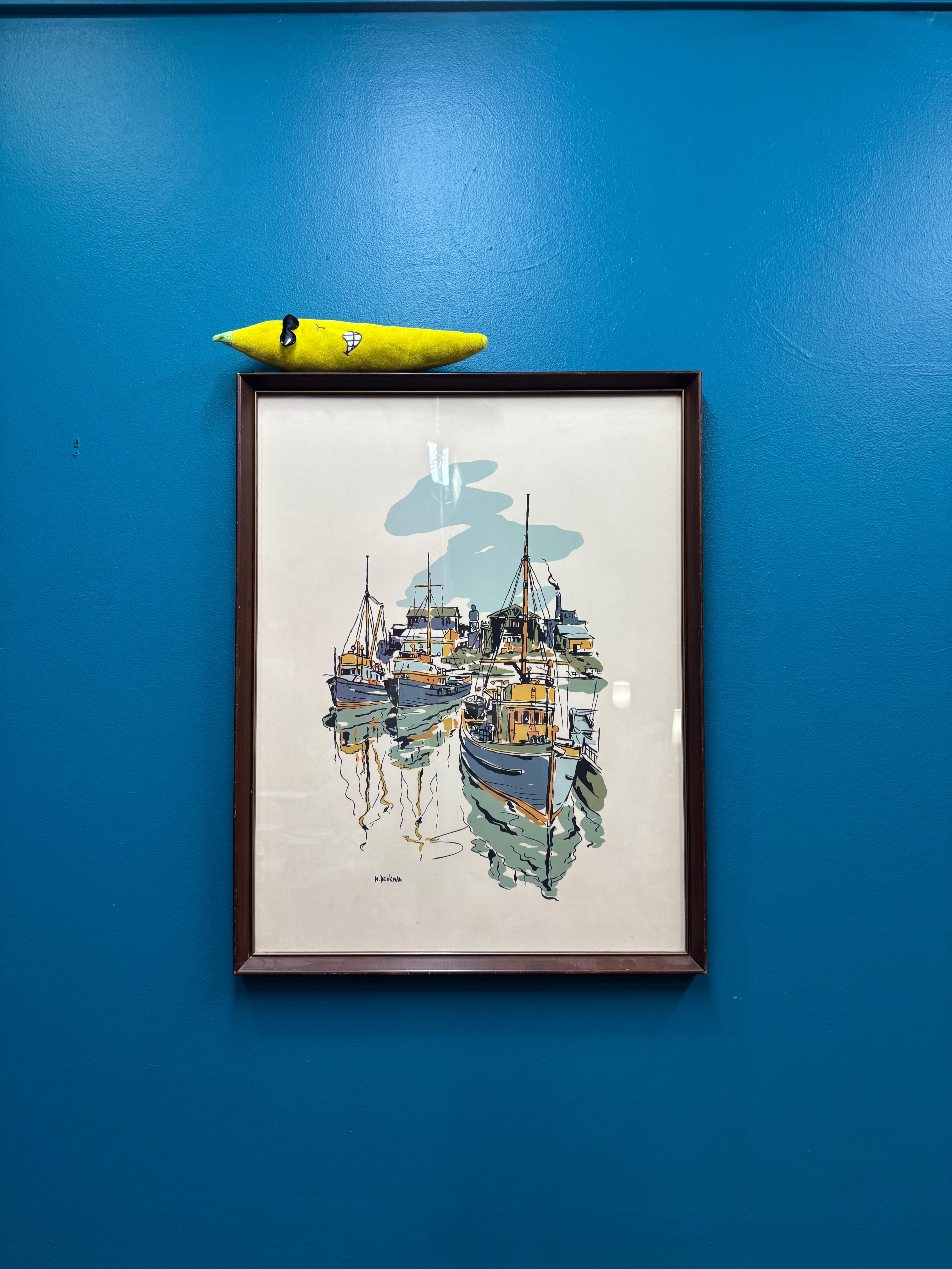 "Drydock Harbour" Framed Painting