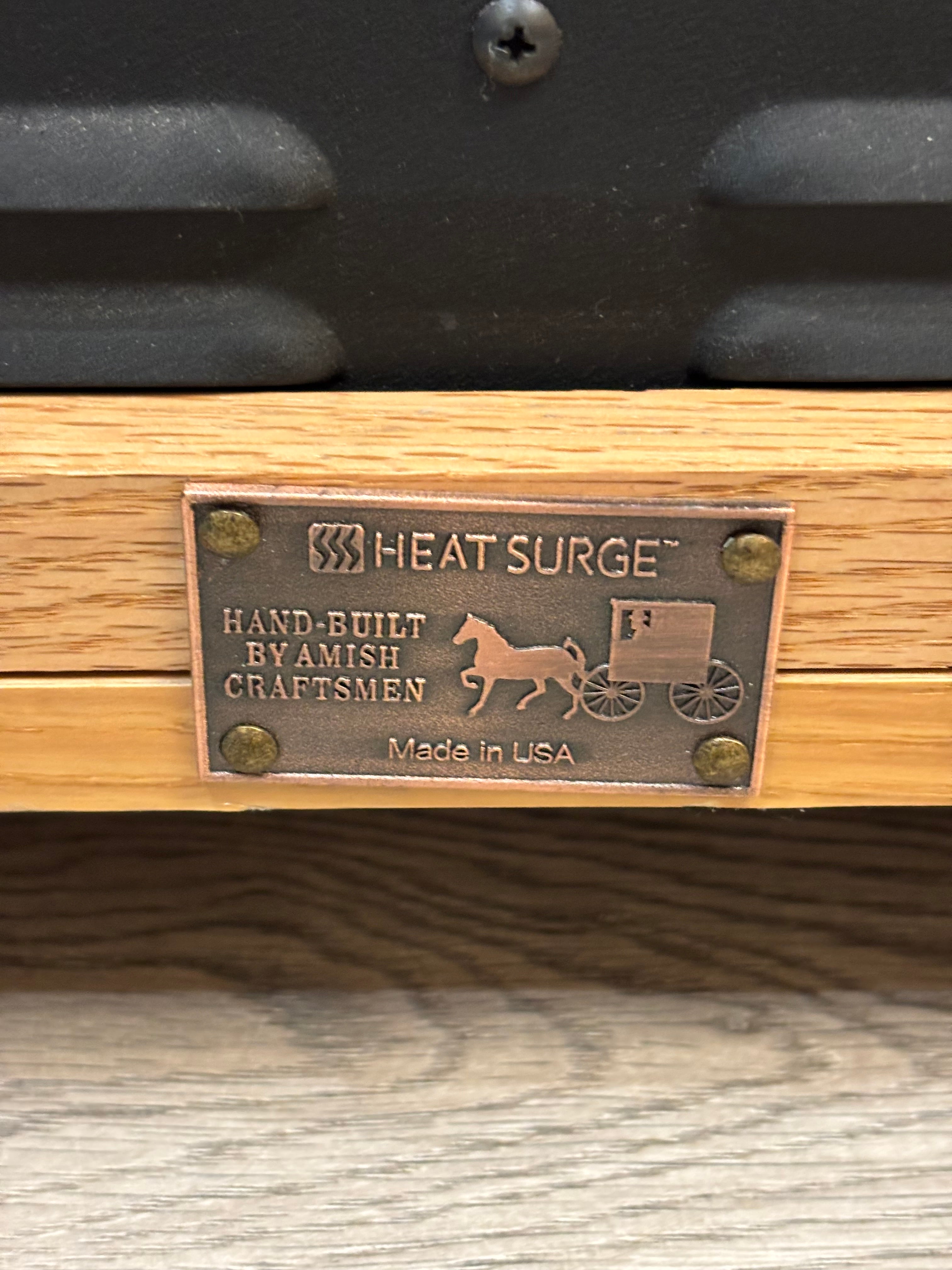 Rolling Electric Fireplace (Heat Surge)