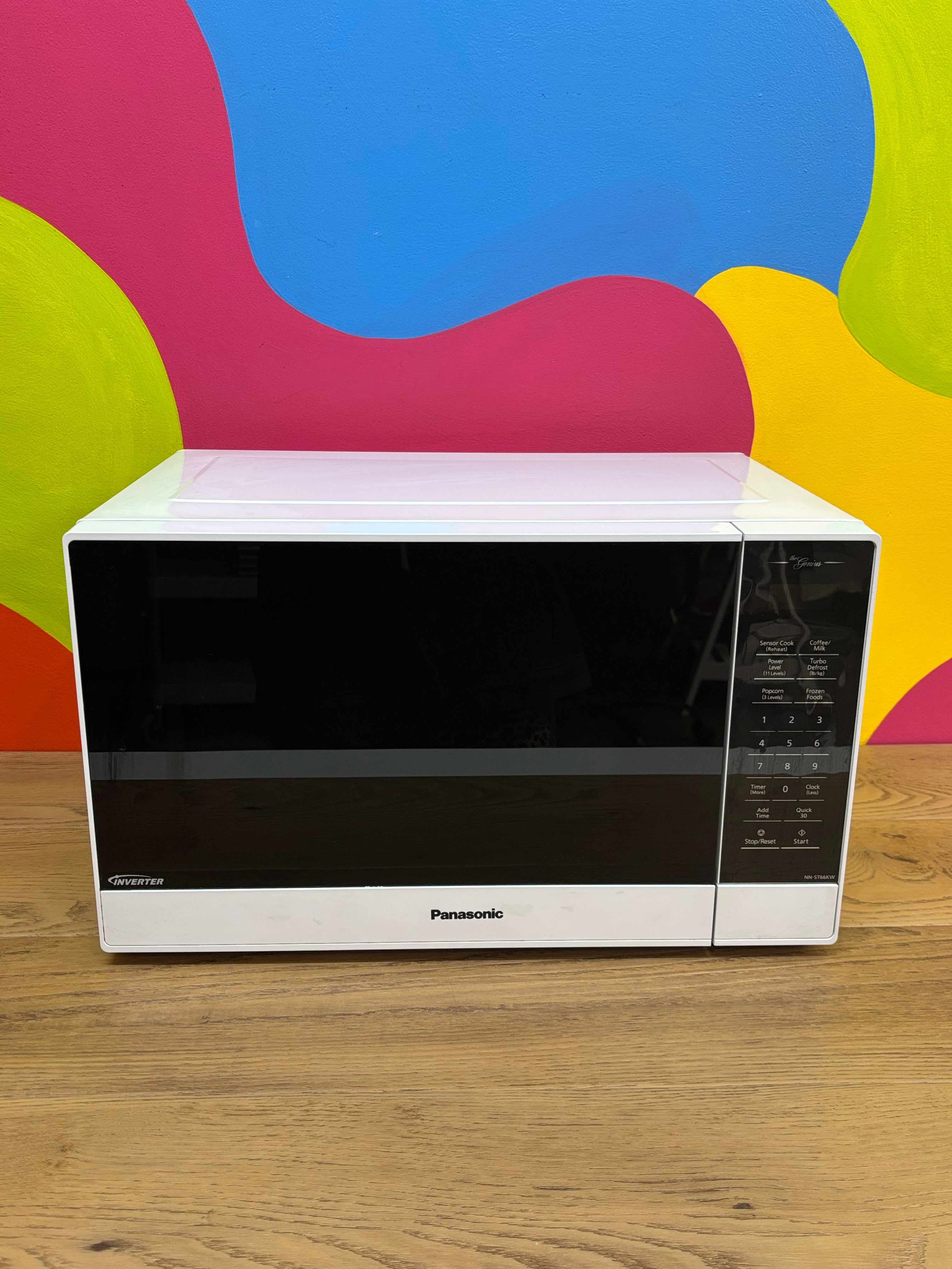 White Panasonic Microwave