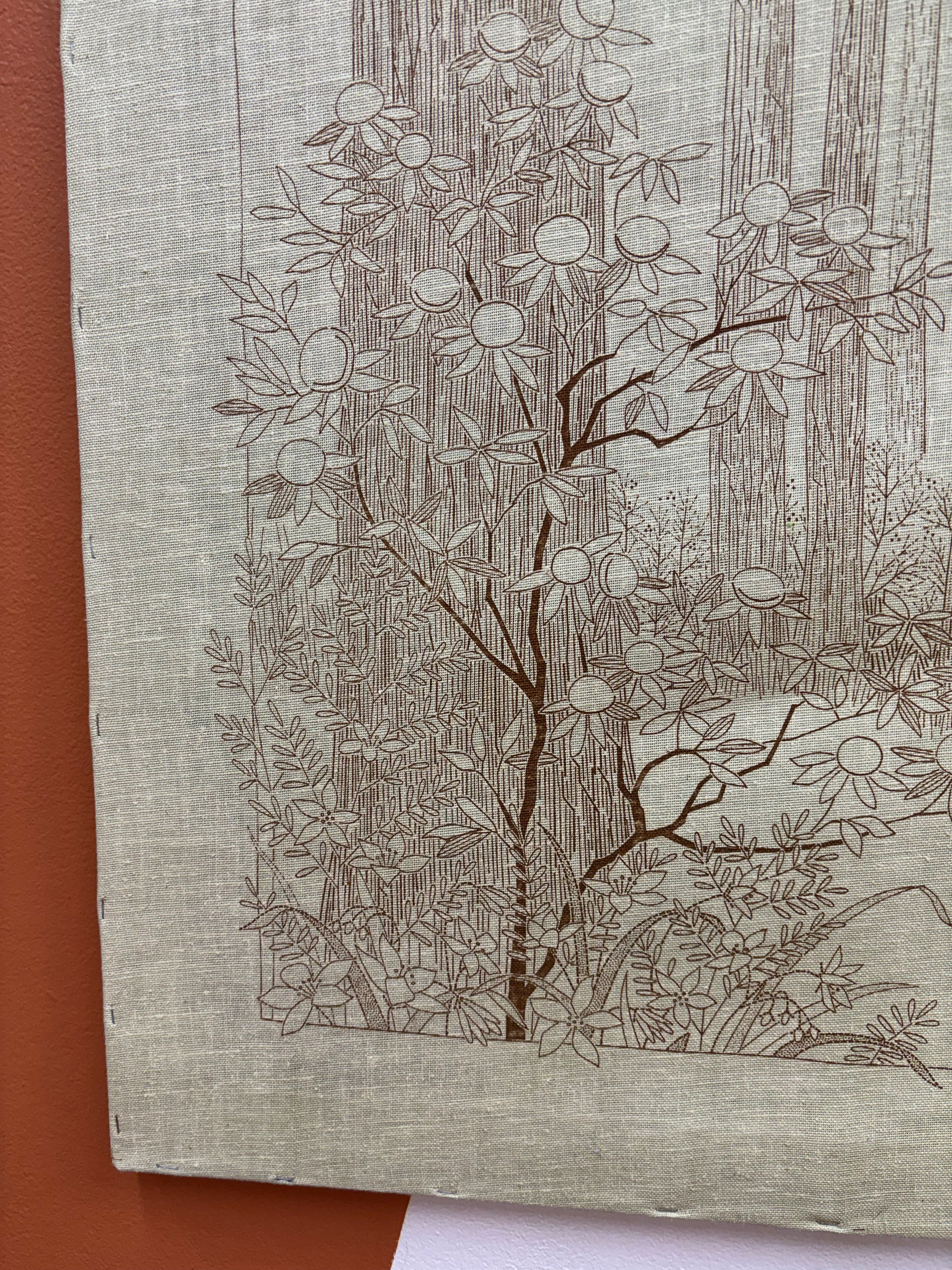 Embroidered Tree Art