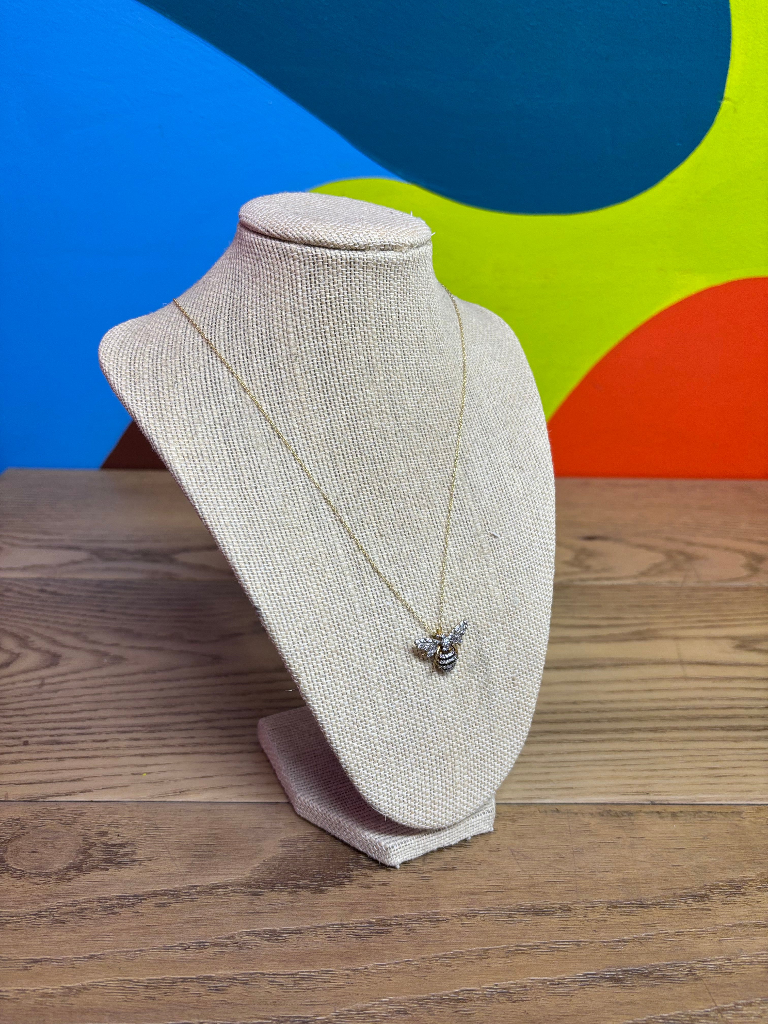 Sterling Silver Bee Necklace