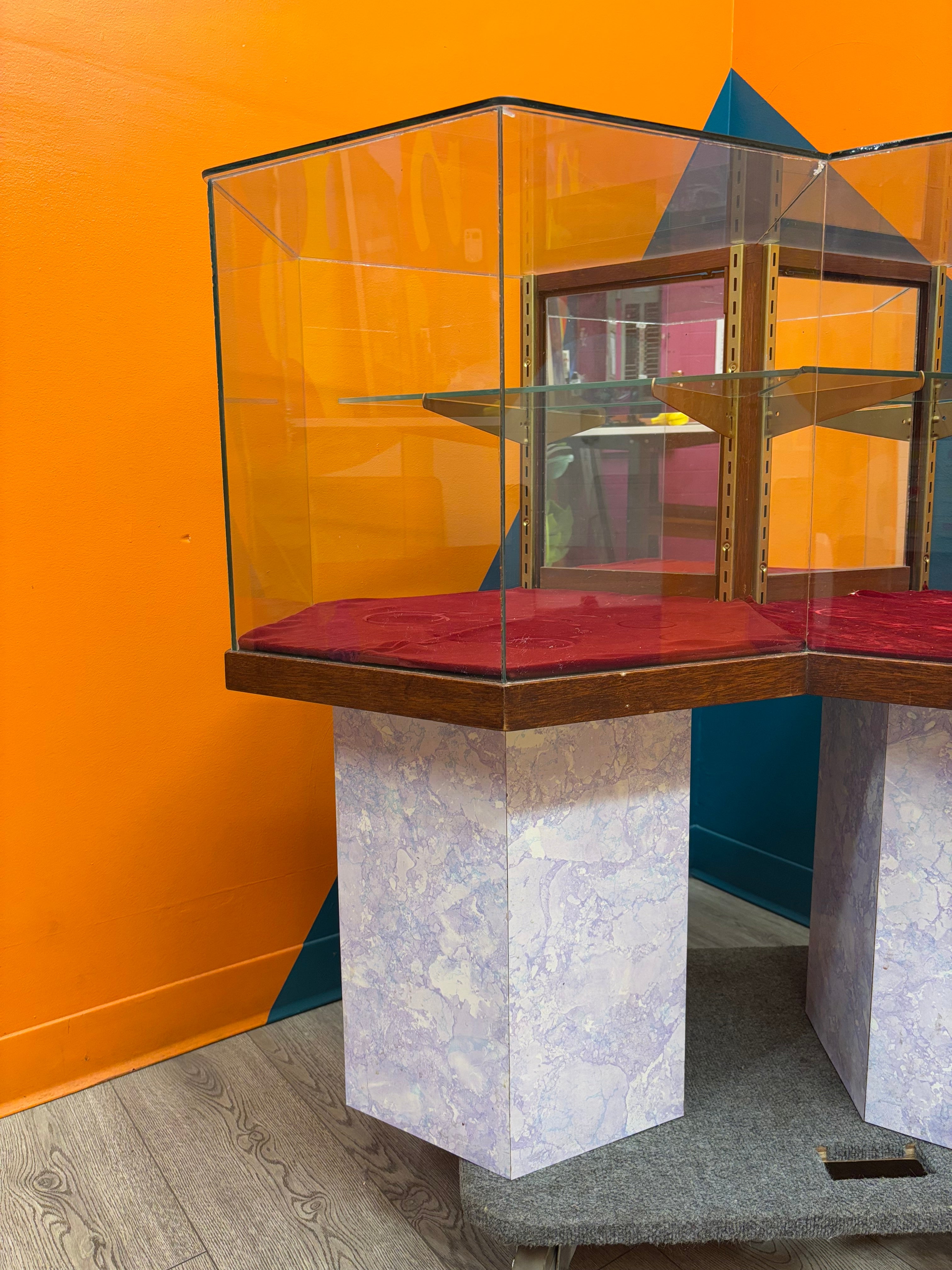 Glass Display Cabinet on Stand