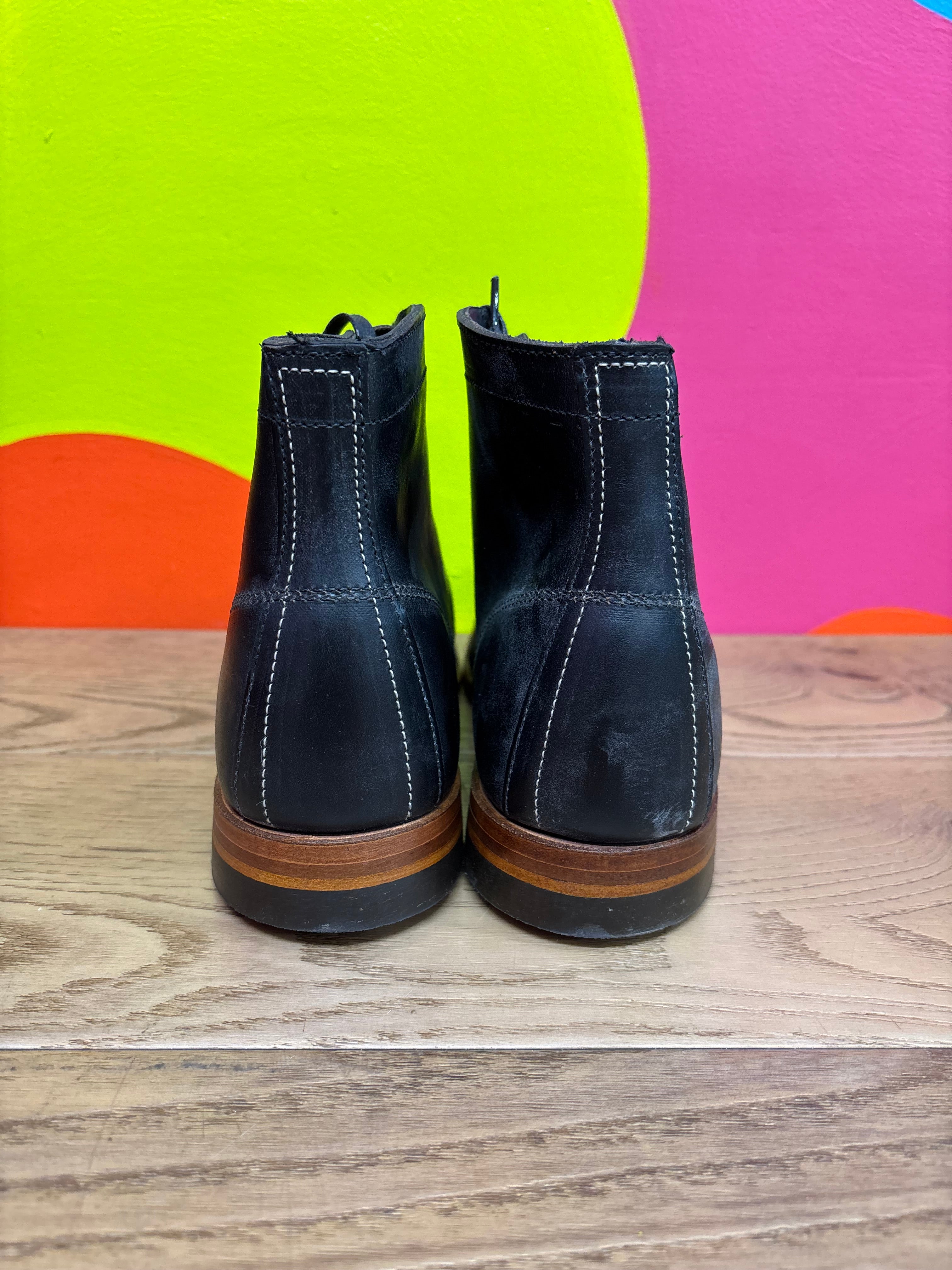 Wolverine 1000 Mile Black Leather Boots - Size 12