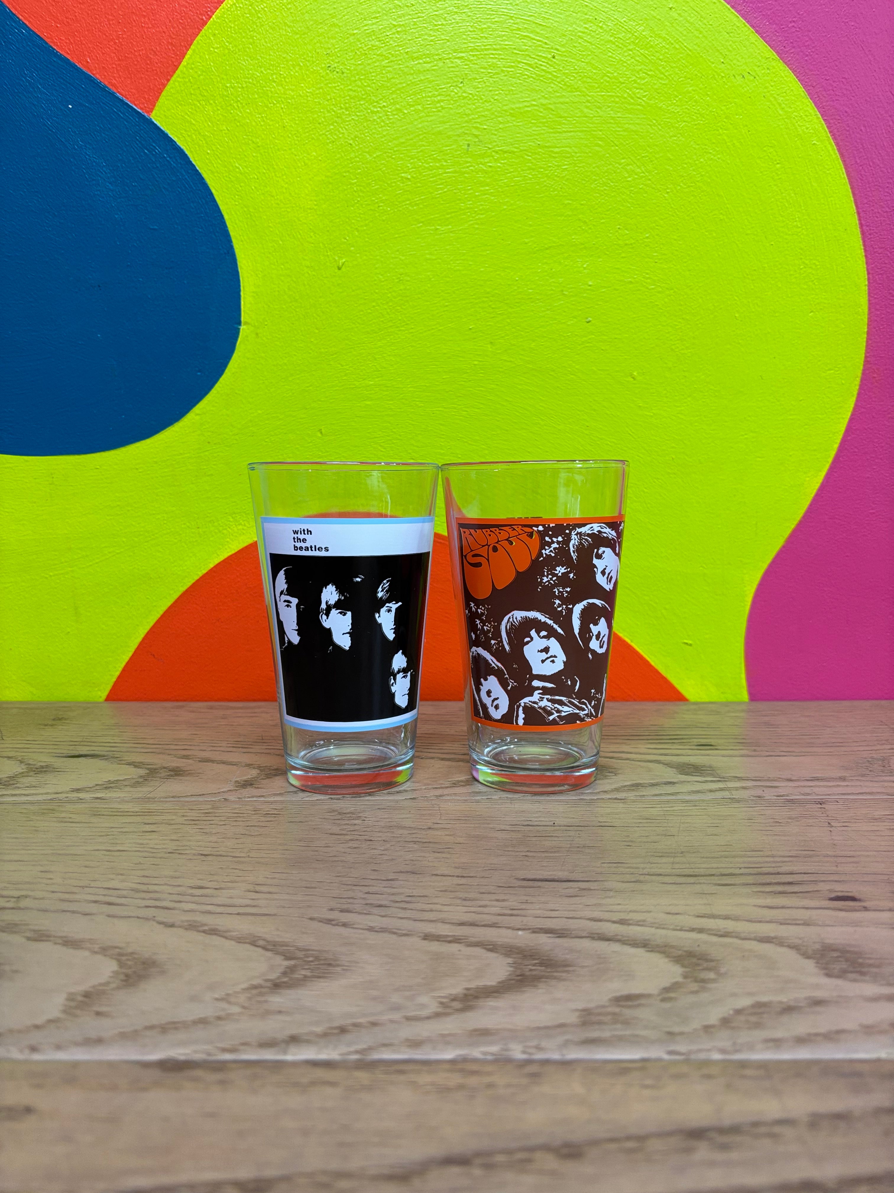 (2) The Beatles Pint Glasses