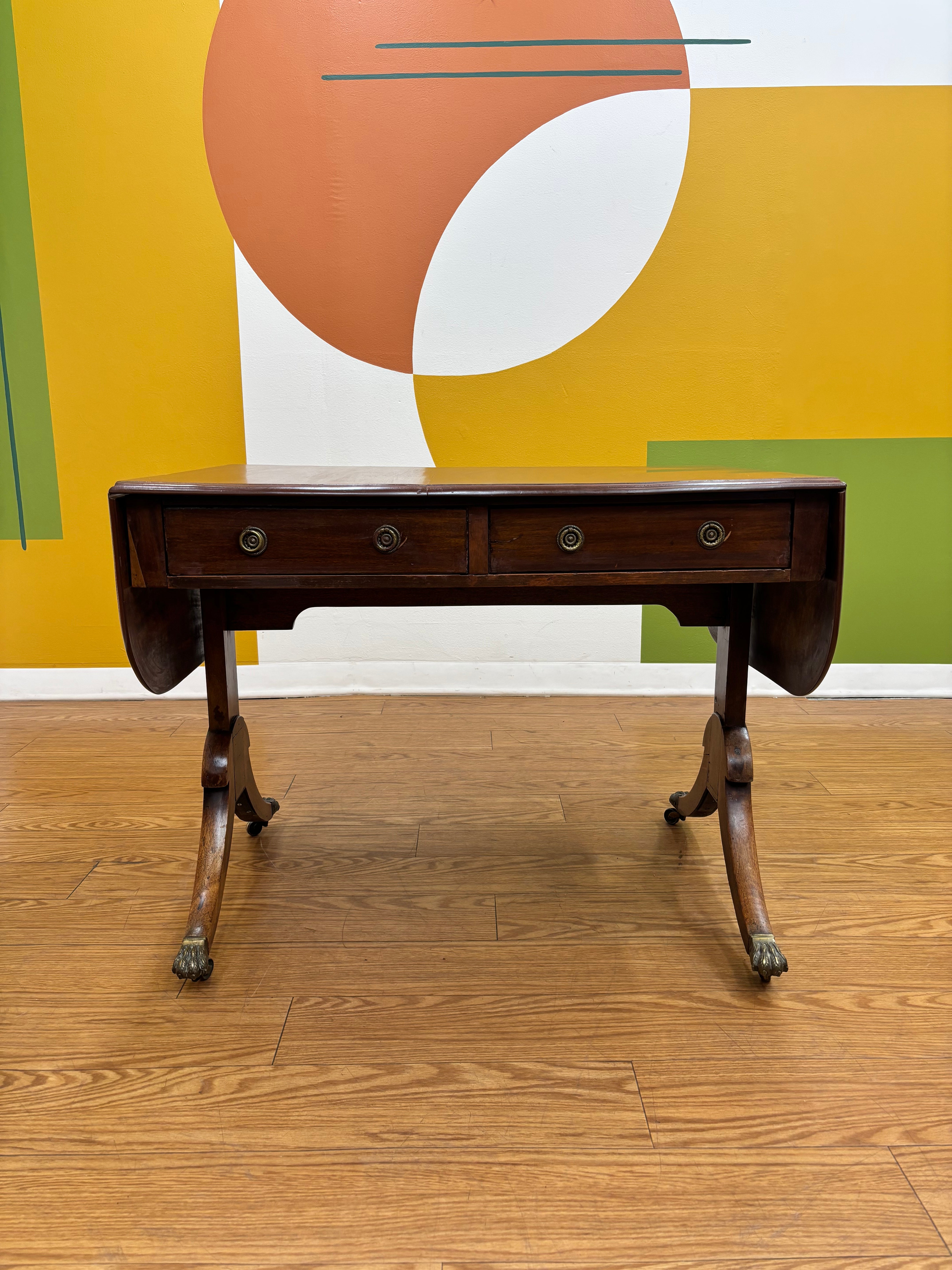Drop-Leaf Sofa Table