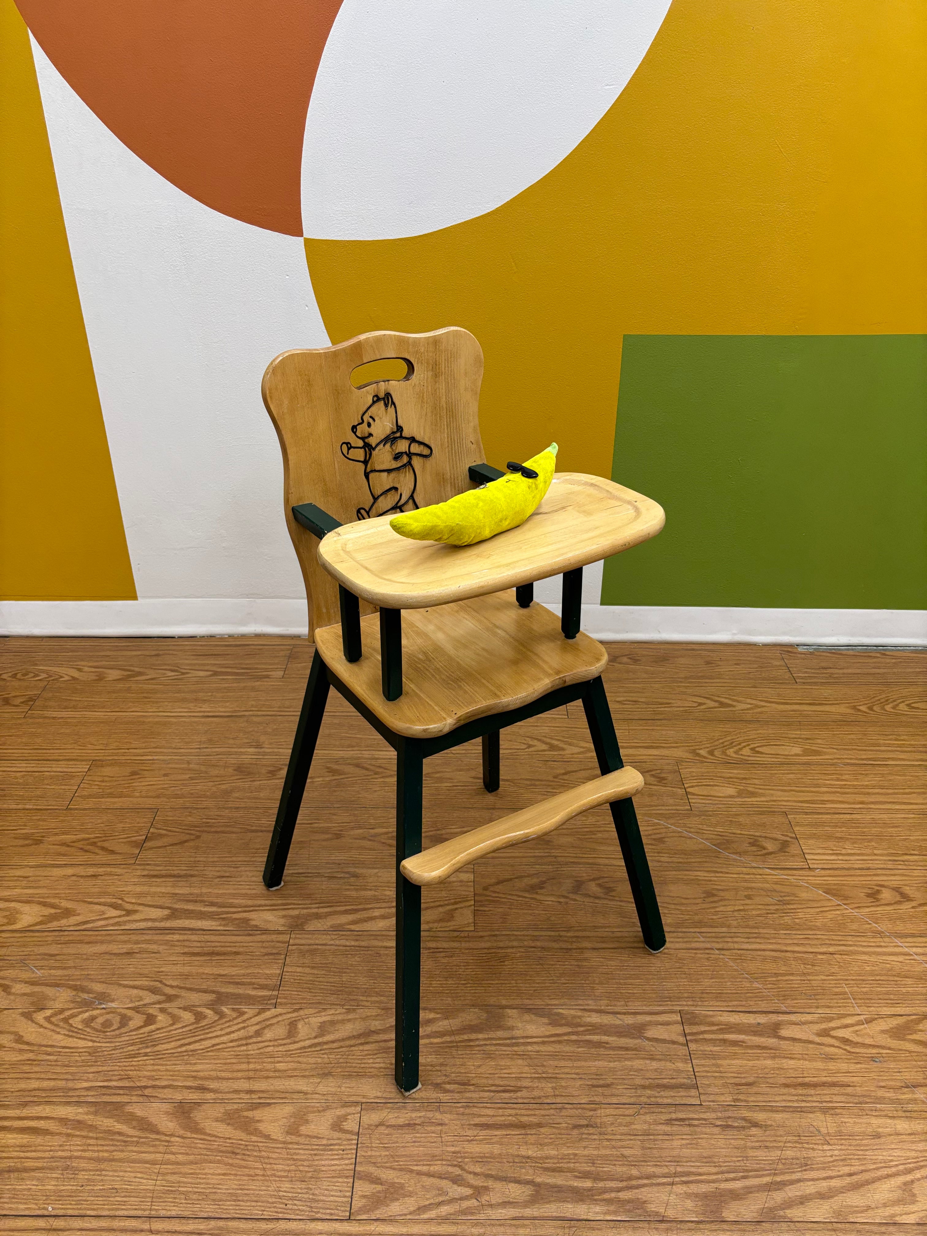 Wood Winnie the Pooh High Chair (Decorative)