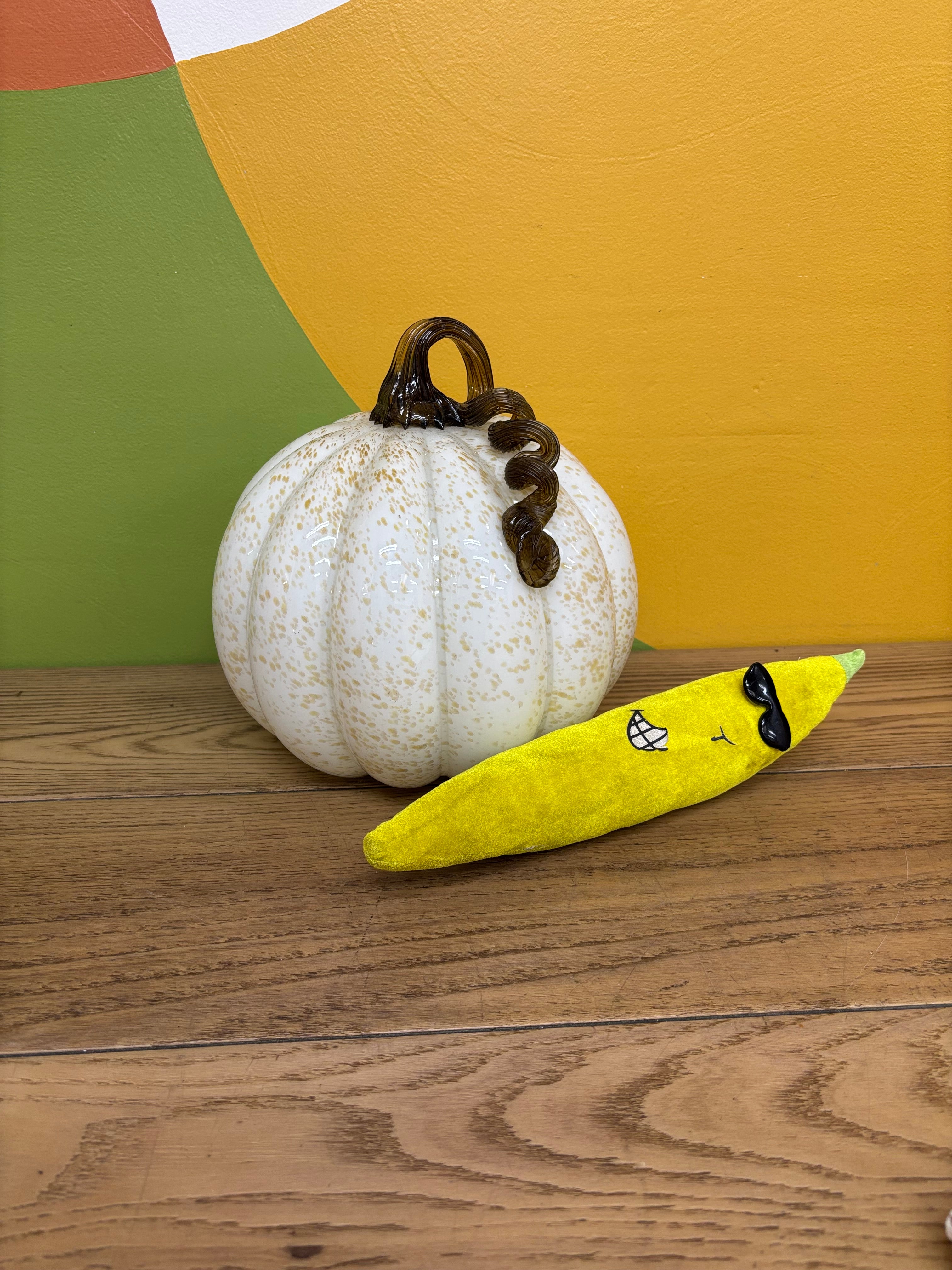 White Glass Pumpkin