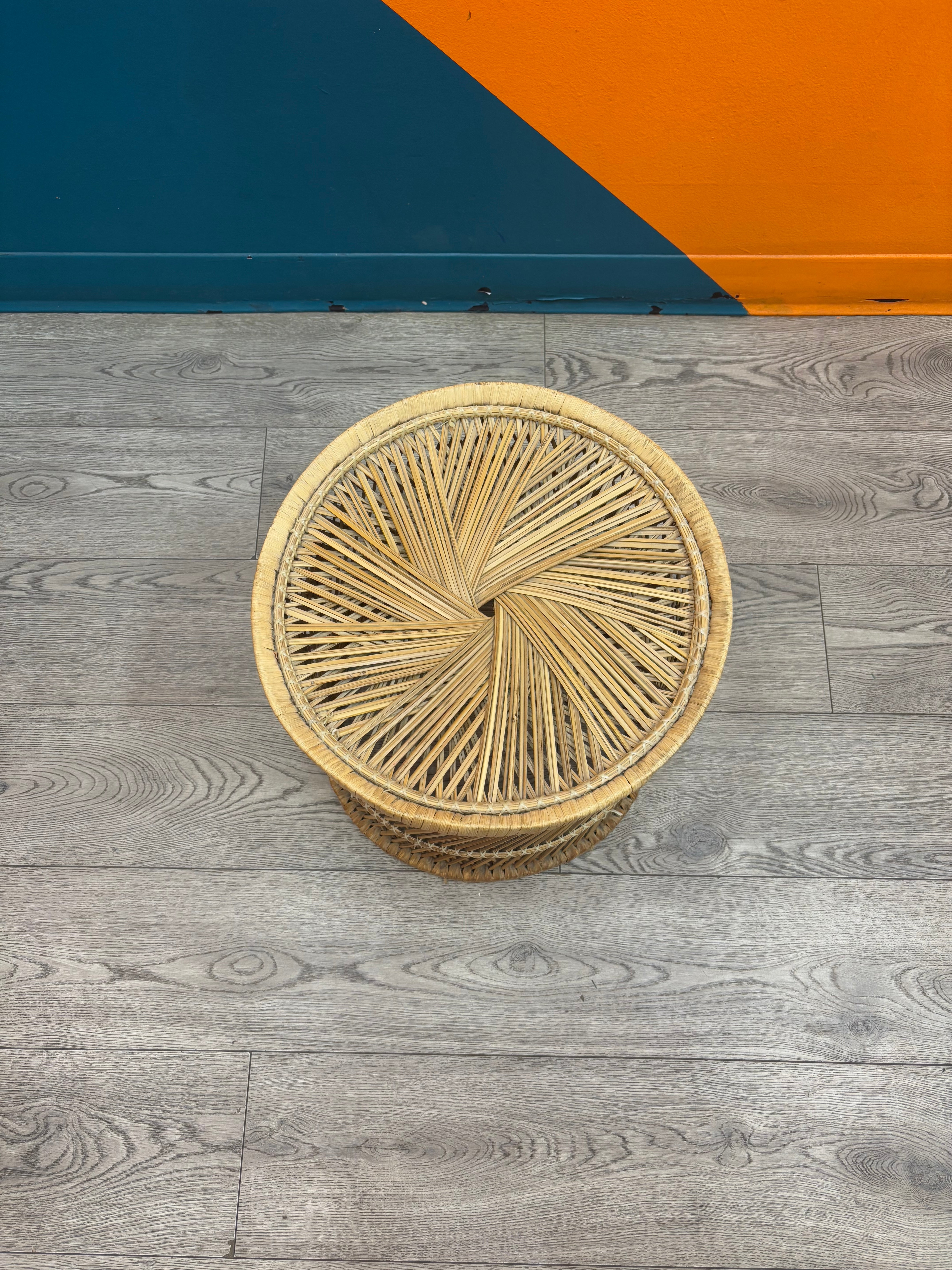 Small Wicker Side Table