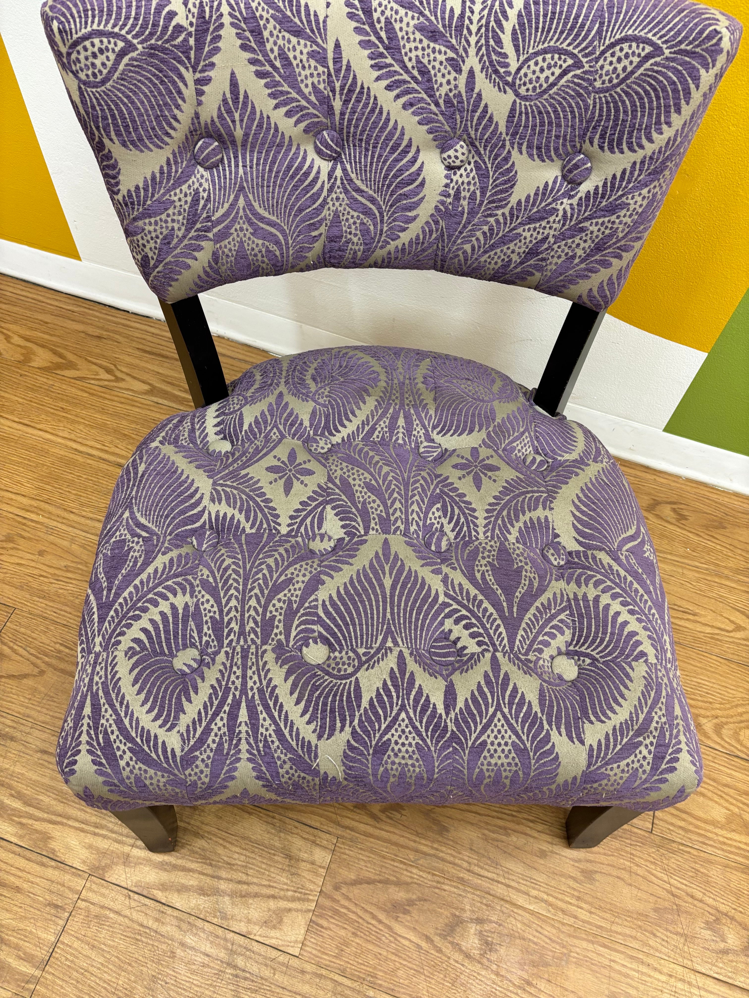 Purple Accent Chair