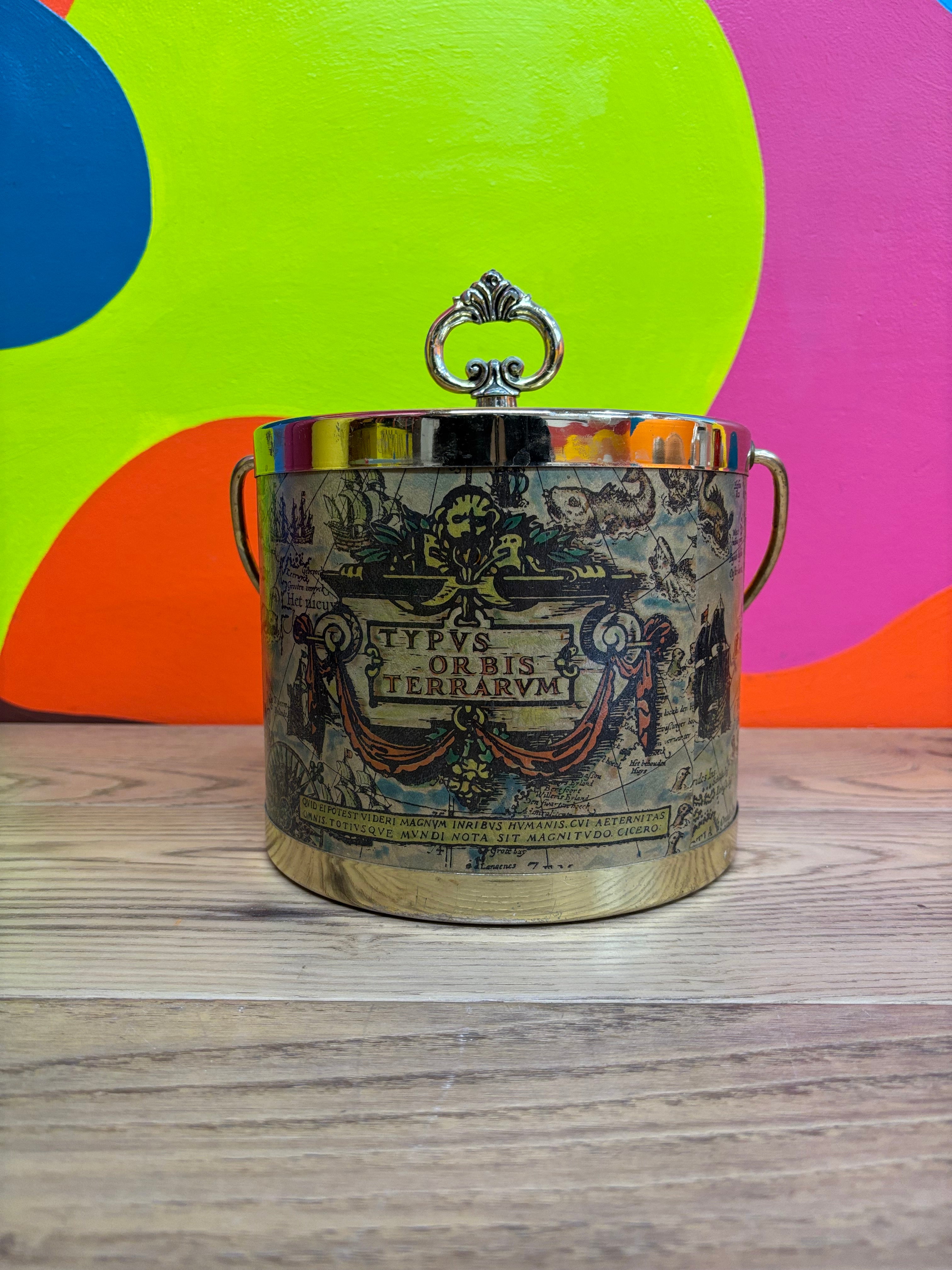 World Map Ice Bucket