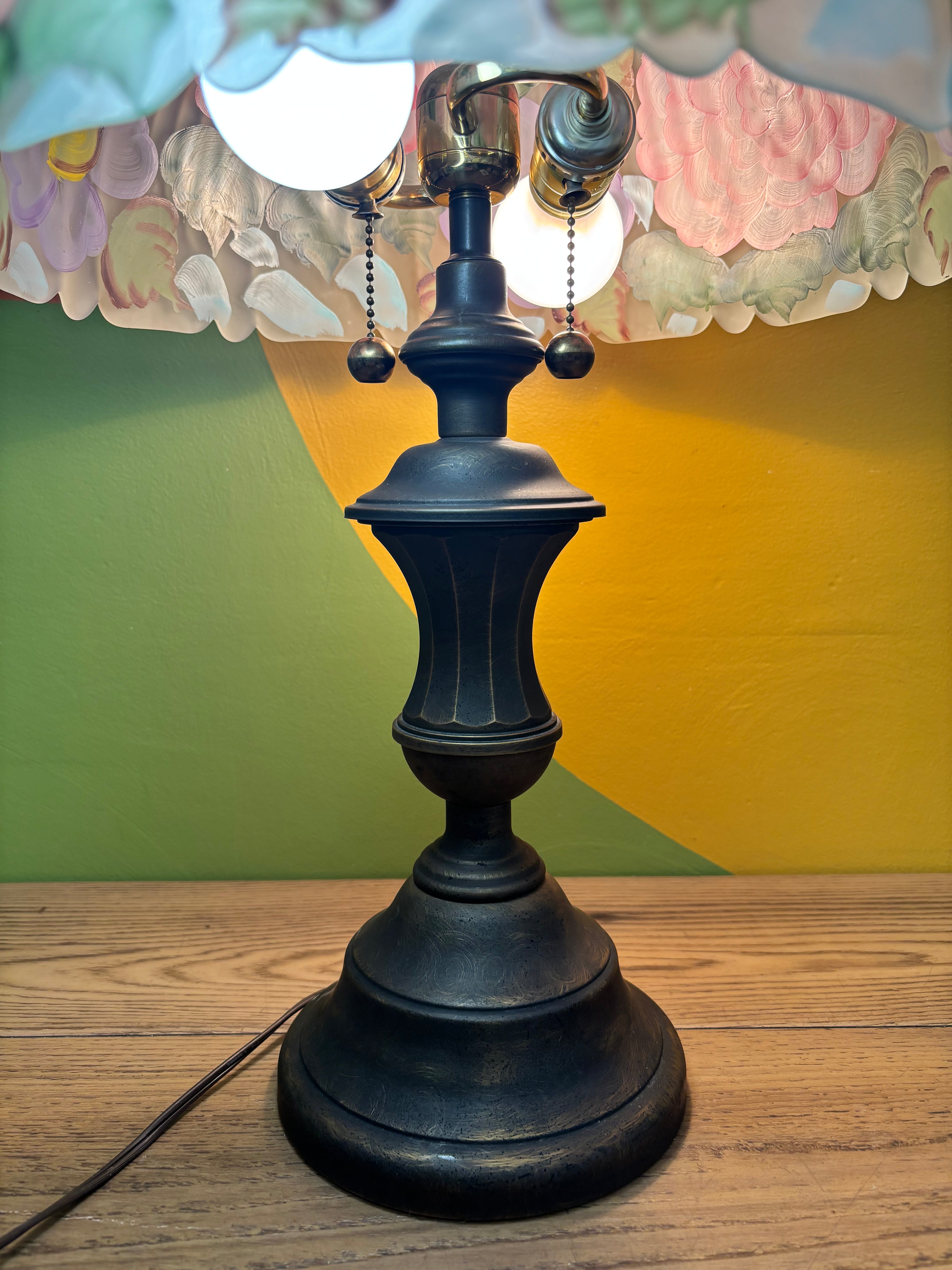 Reverse-Painted Table Lamp