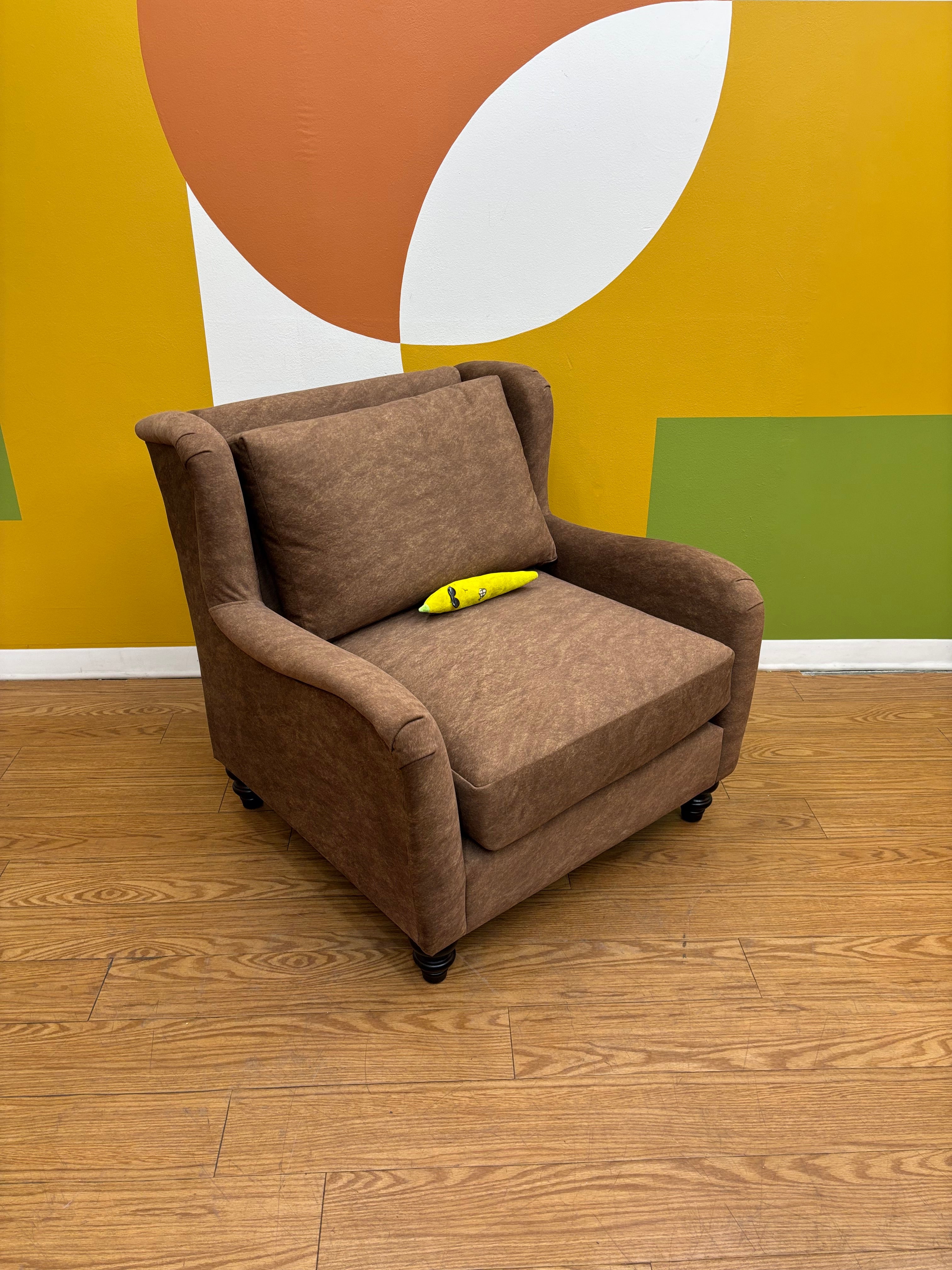 Brown Oversized Armchair