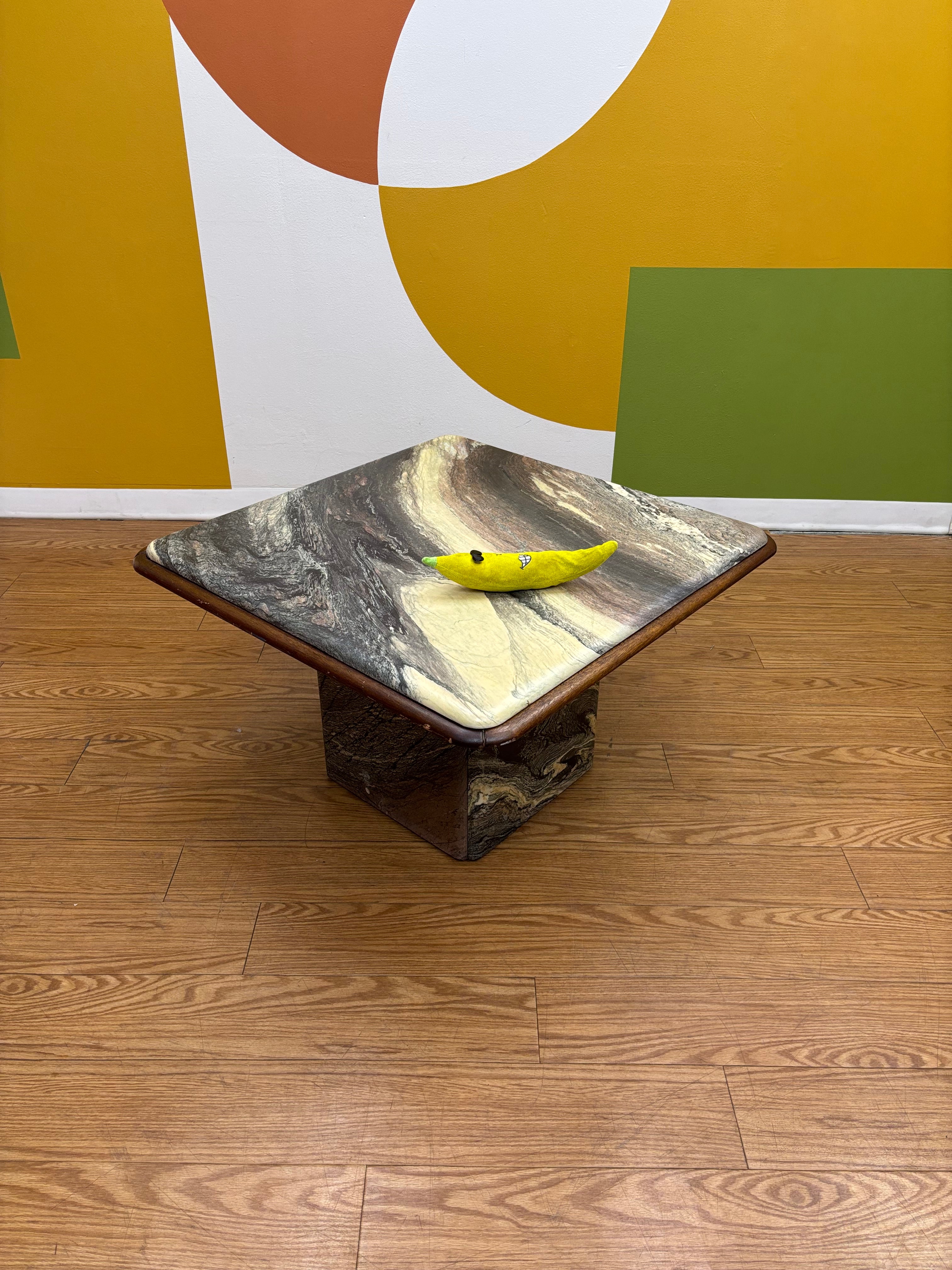 Square Marble Top Coffee Table