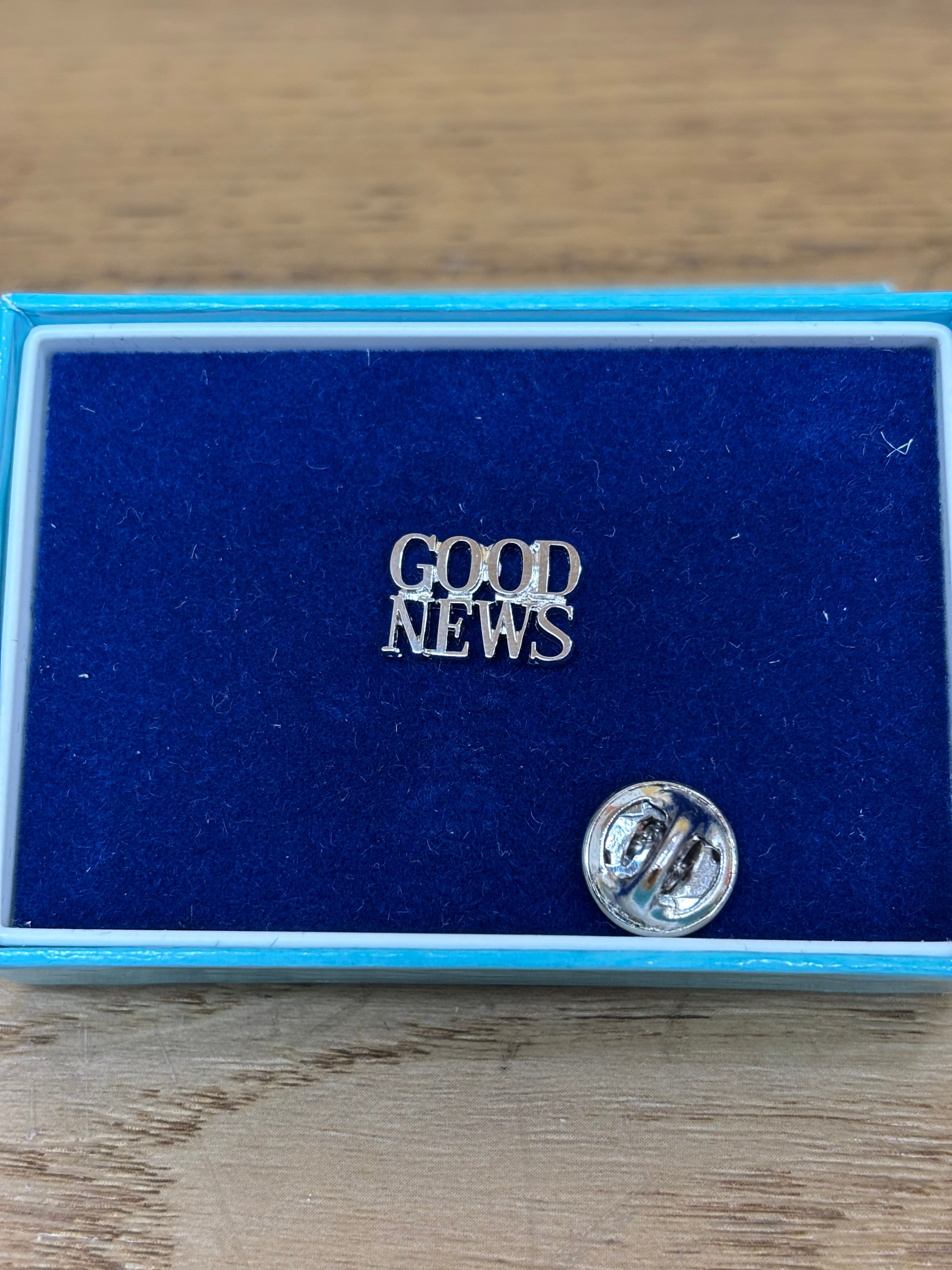 Good Vibes Sterling Silver Pin