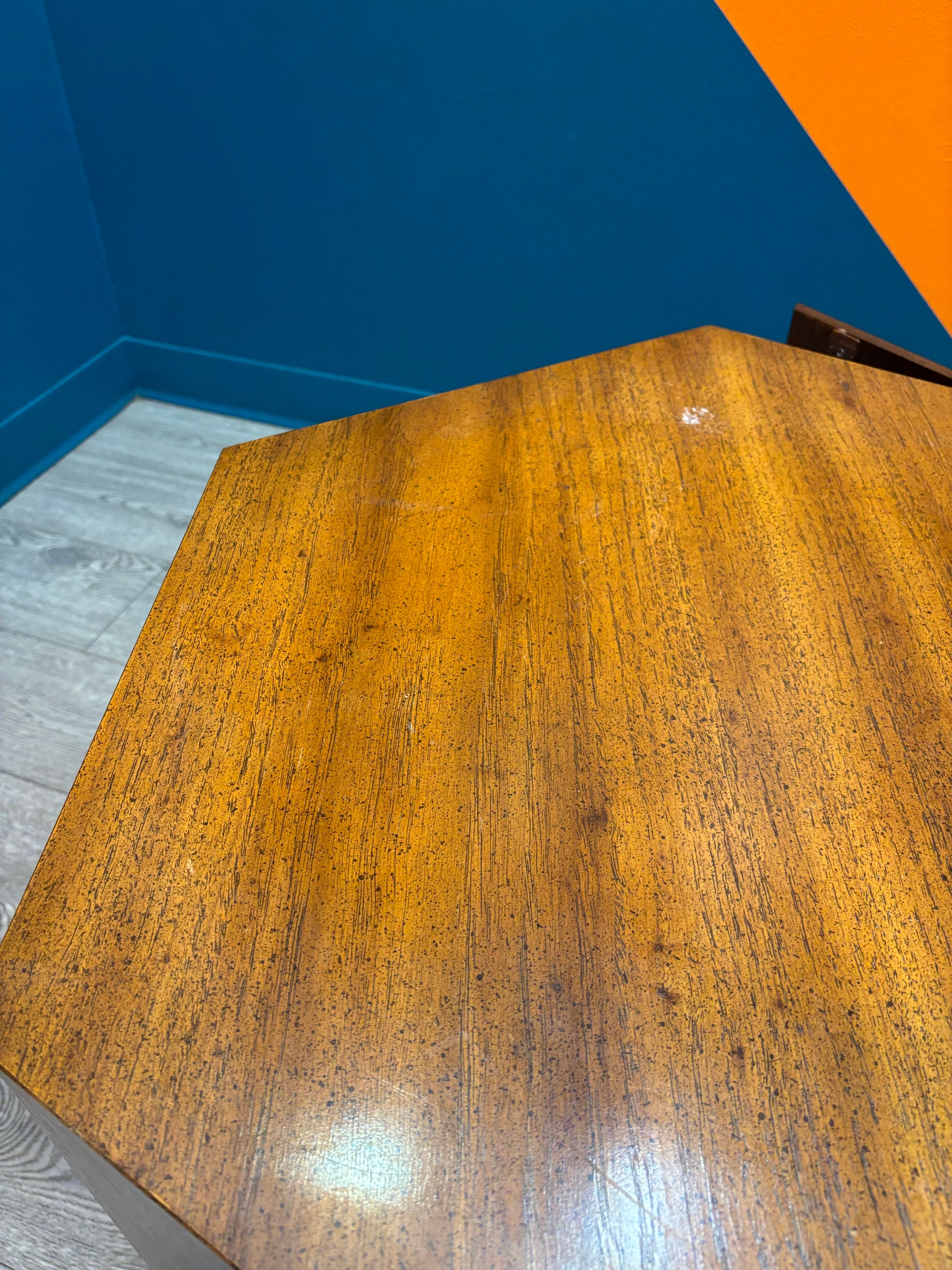 Big Wood Hexagon Table