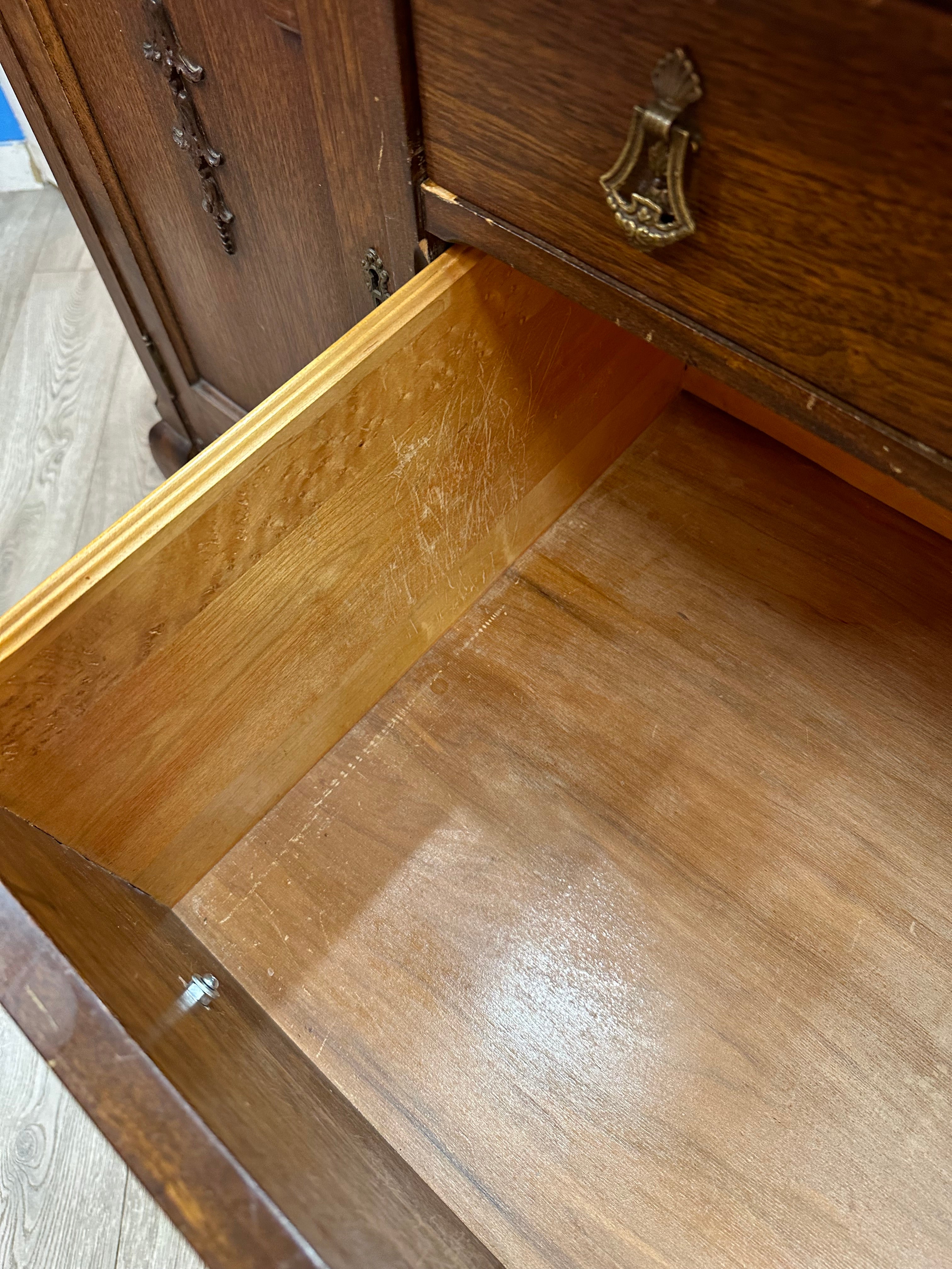 Dark Brown Wooden Dresser