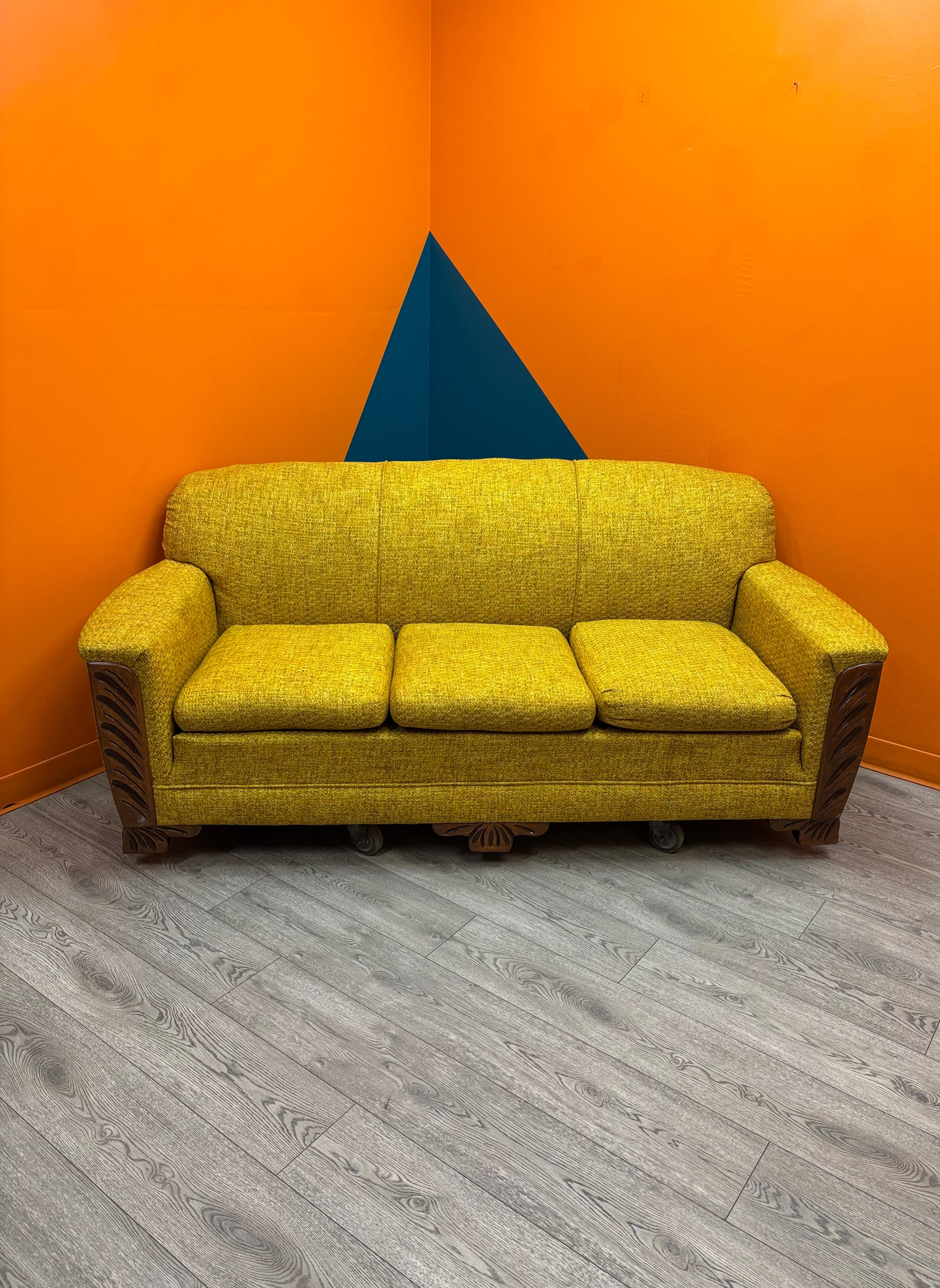 Yellow Fabric Sofa