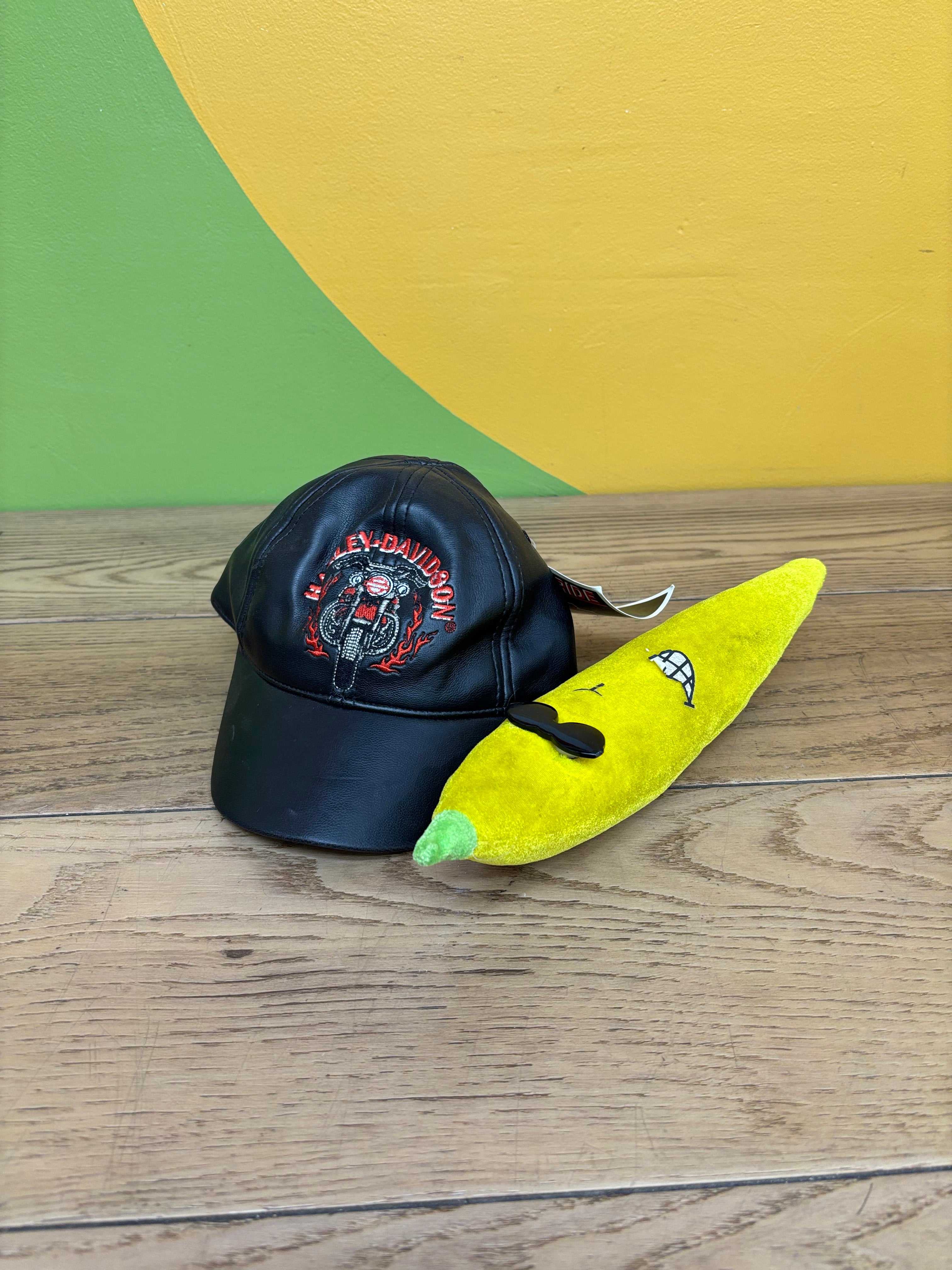 Harley Davidson Pleather Cap - 12/24 Months